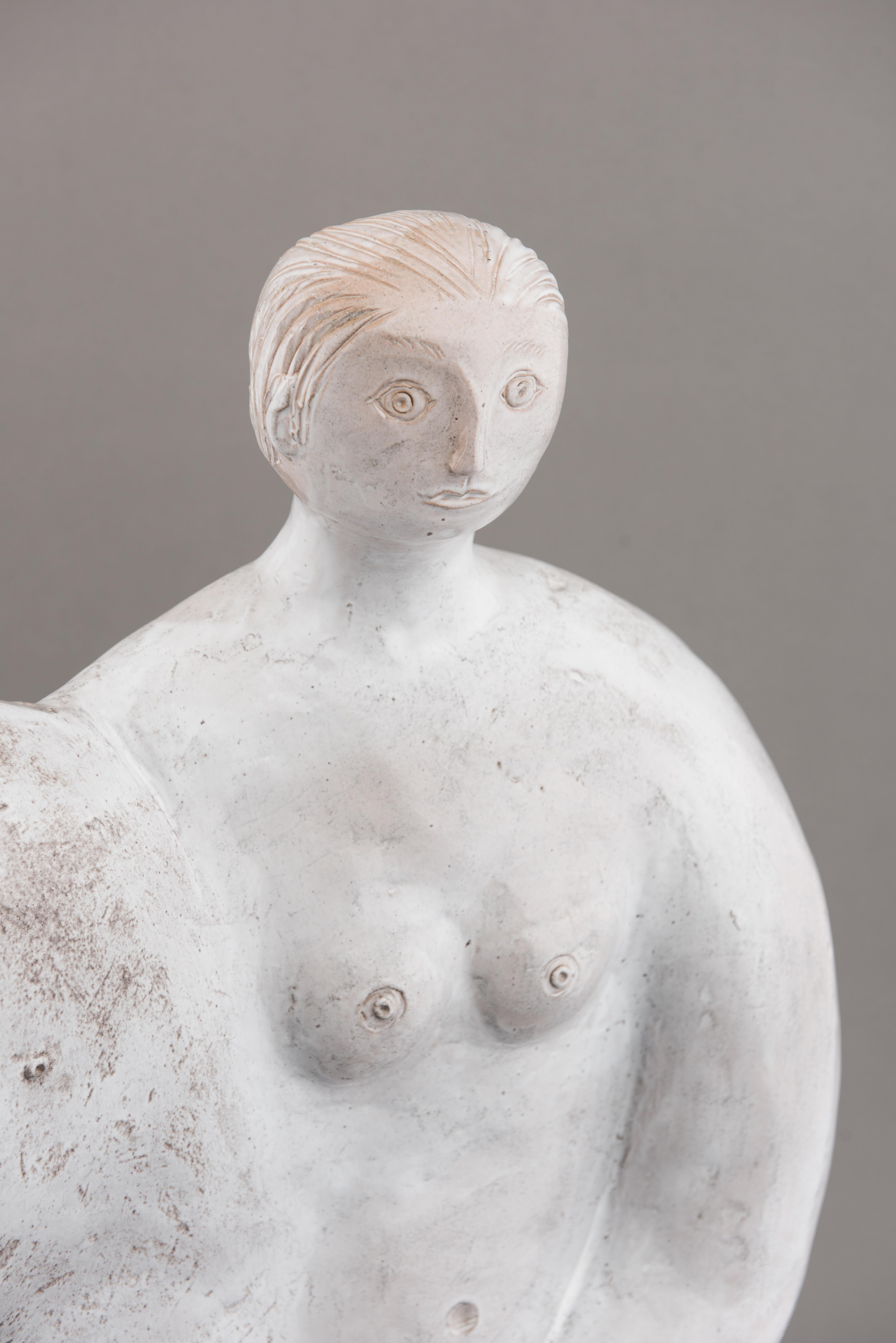 French Ceramic Sculpture by Cloutiers Frères, circa 1990