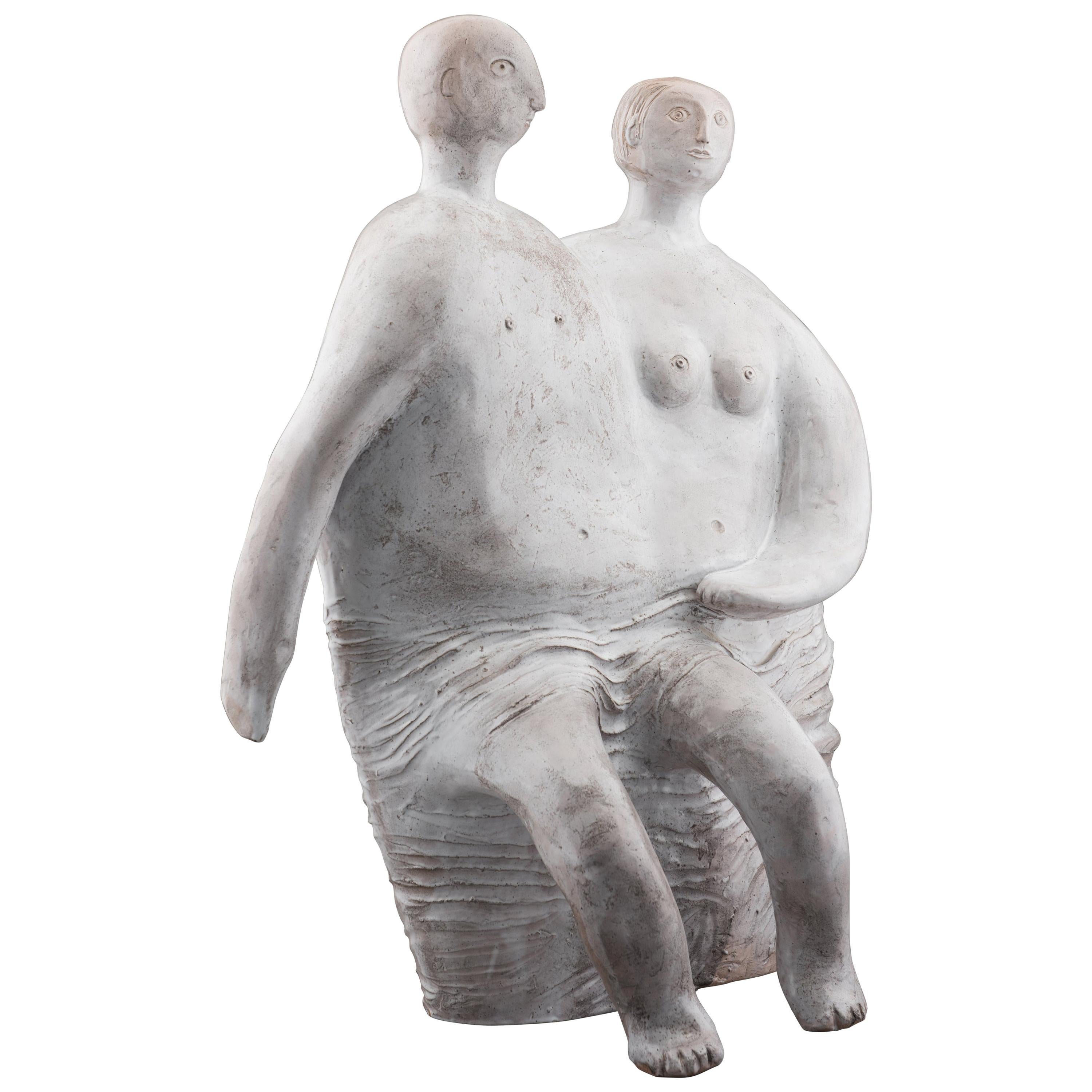 Ceramic Sculpture by Cloutiers Frères, circa 1990