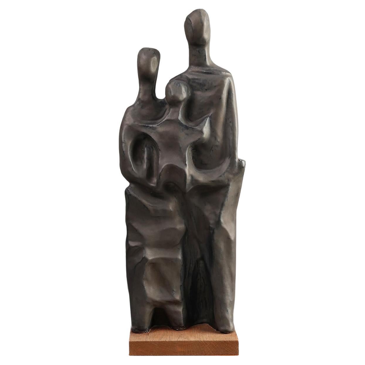 Ceramic Sculpture by Elisabeth Vandeweghe for Perignem, Belgium ca. 1960