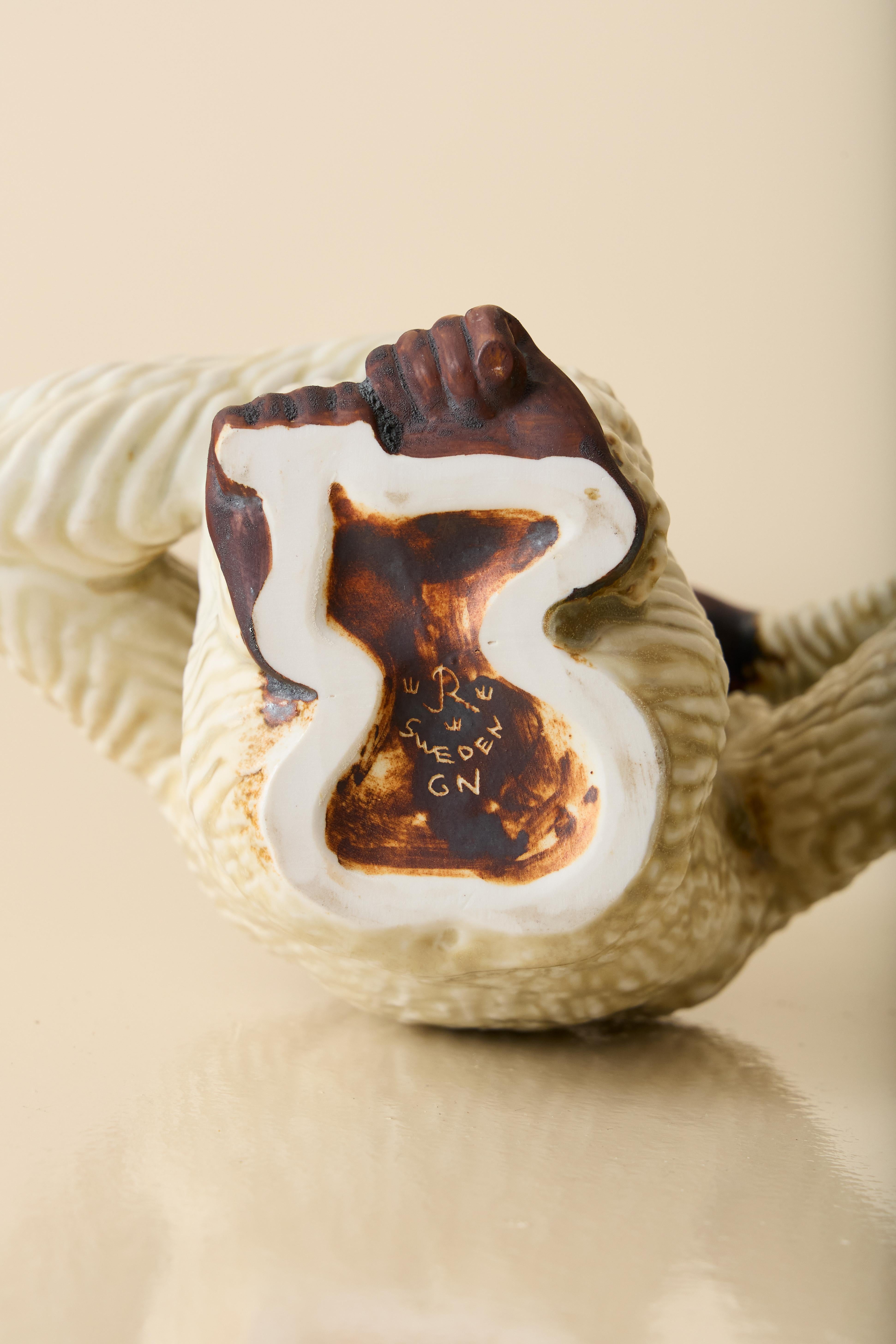 Grès porcellanato Scultura in ceramica di Gunnar Nylund, Rörstrand, anni '50 in vendita