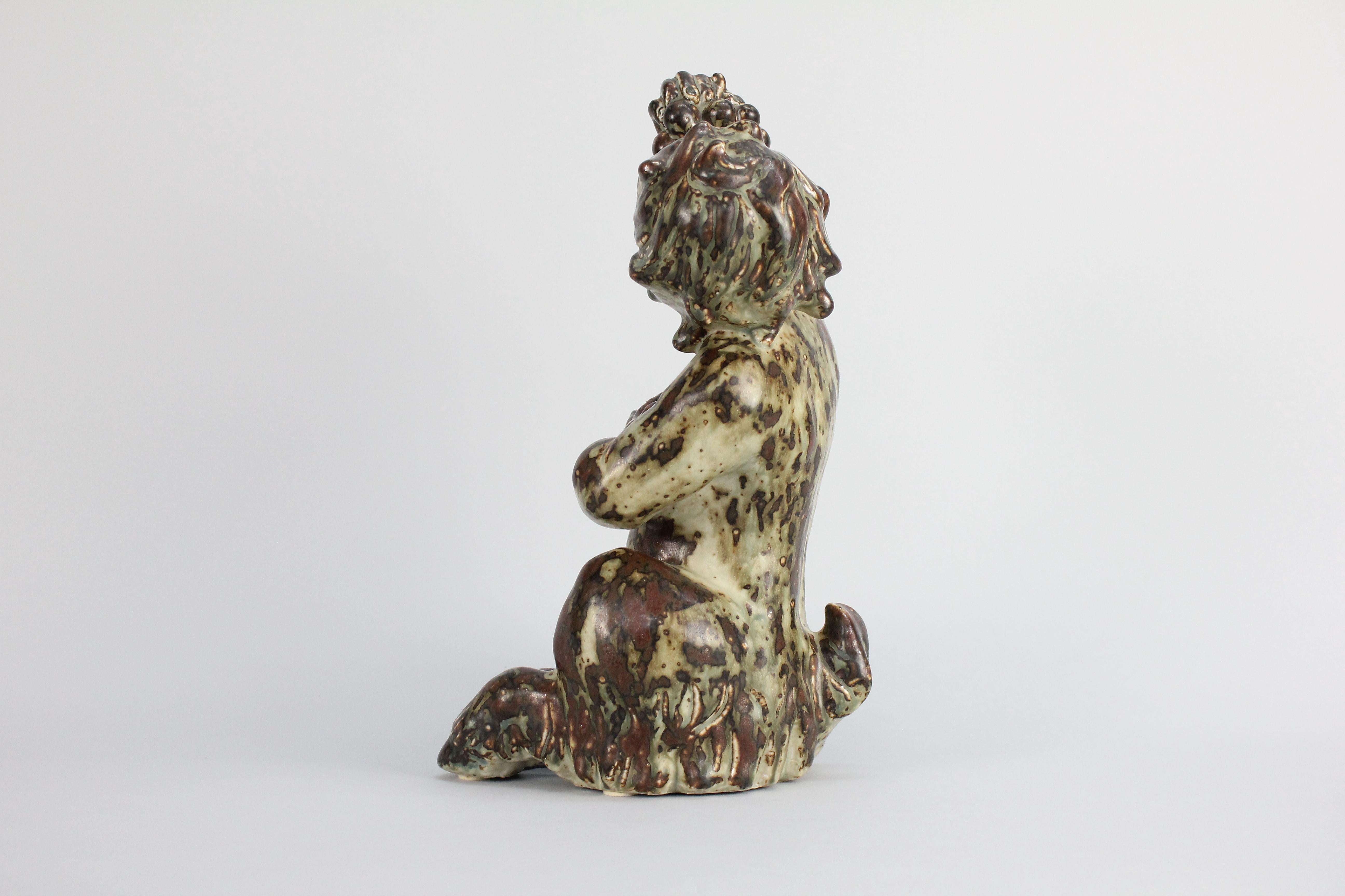Ceramic Sculpture by Knyd Kyhn for Royal Copenhagen, Denmark In Good Condition In Skanninge, SE