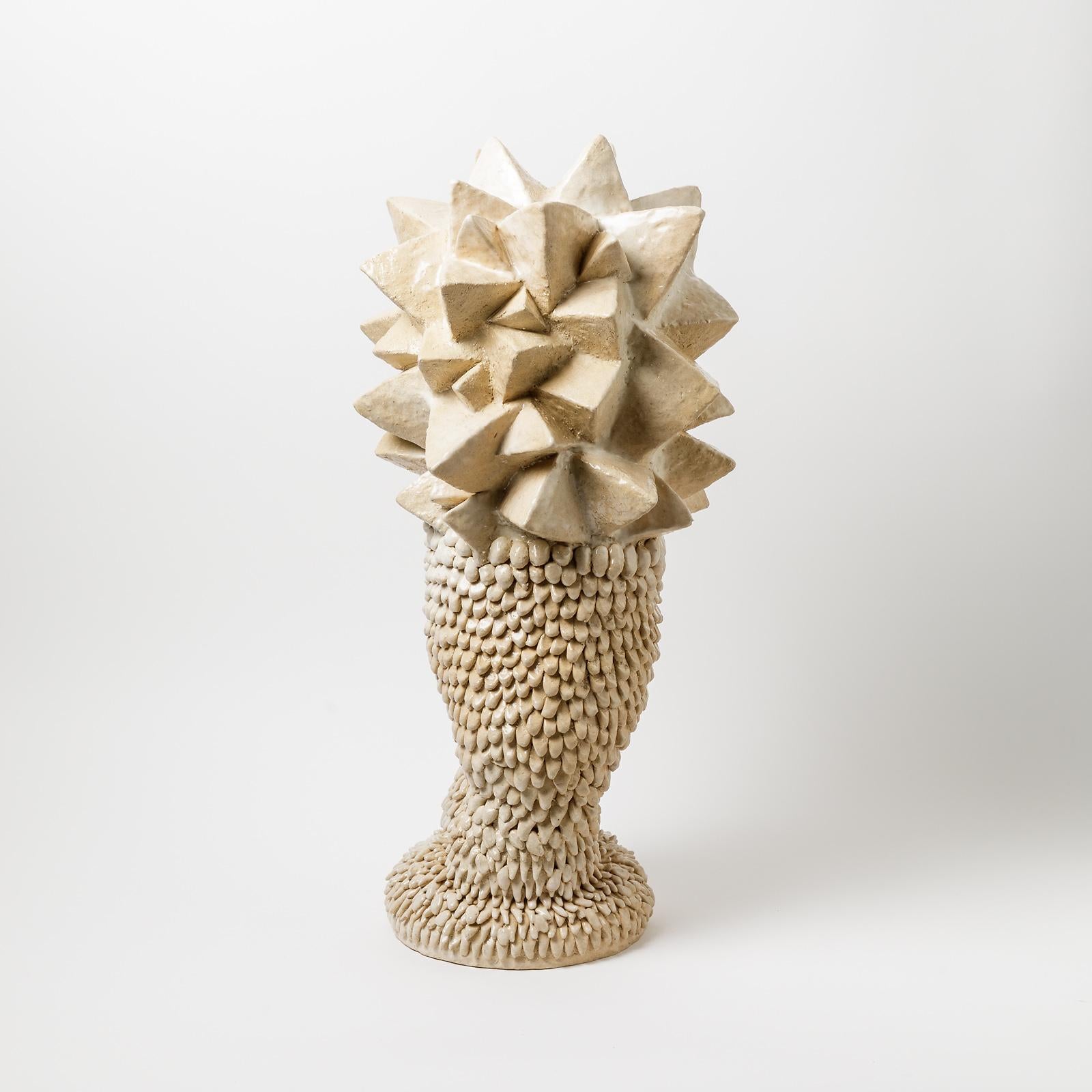 Beaux Arts Ceramic Sculpture by Laurent Dufour, Signed, 2020