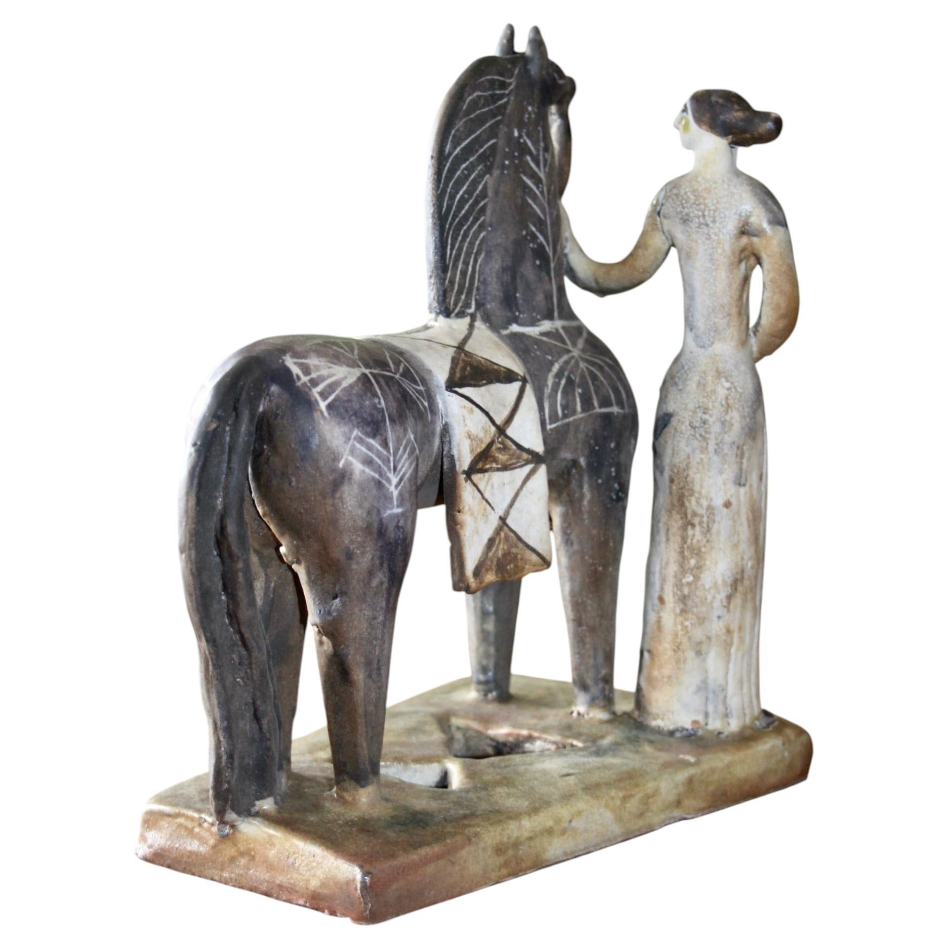 Ceramic sculpture by Menelika For Sale