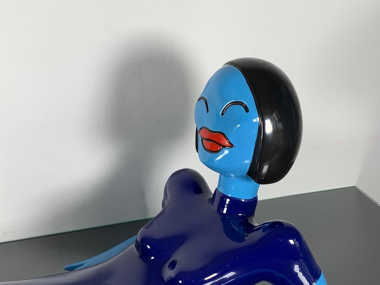 Modern Ceramic Sculpture China Model by Sandra Virlinzi  for Superego Editions, Italy For Sale