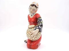 Scultura in ceramica 'Concetta' di Helen Scavini per Italia Manifattura Lenci