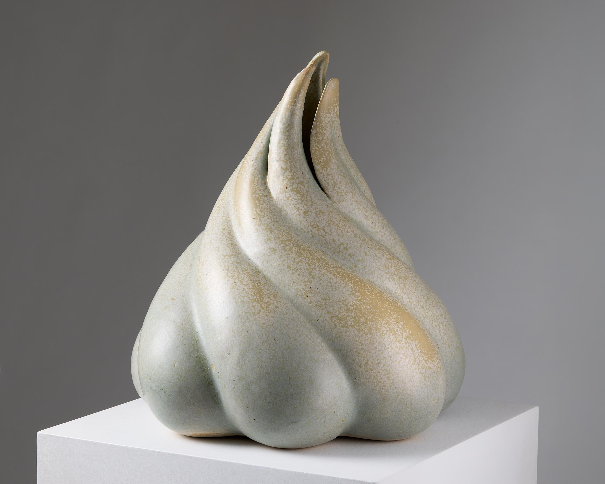 Earthenware Ceramic sculpture Designed by Margit Plougstrup Denmark, 2000s For Sale