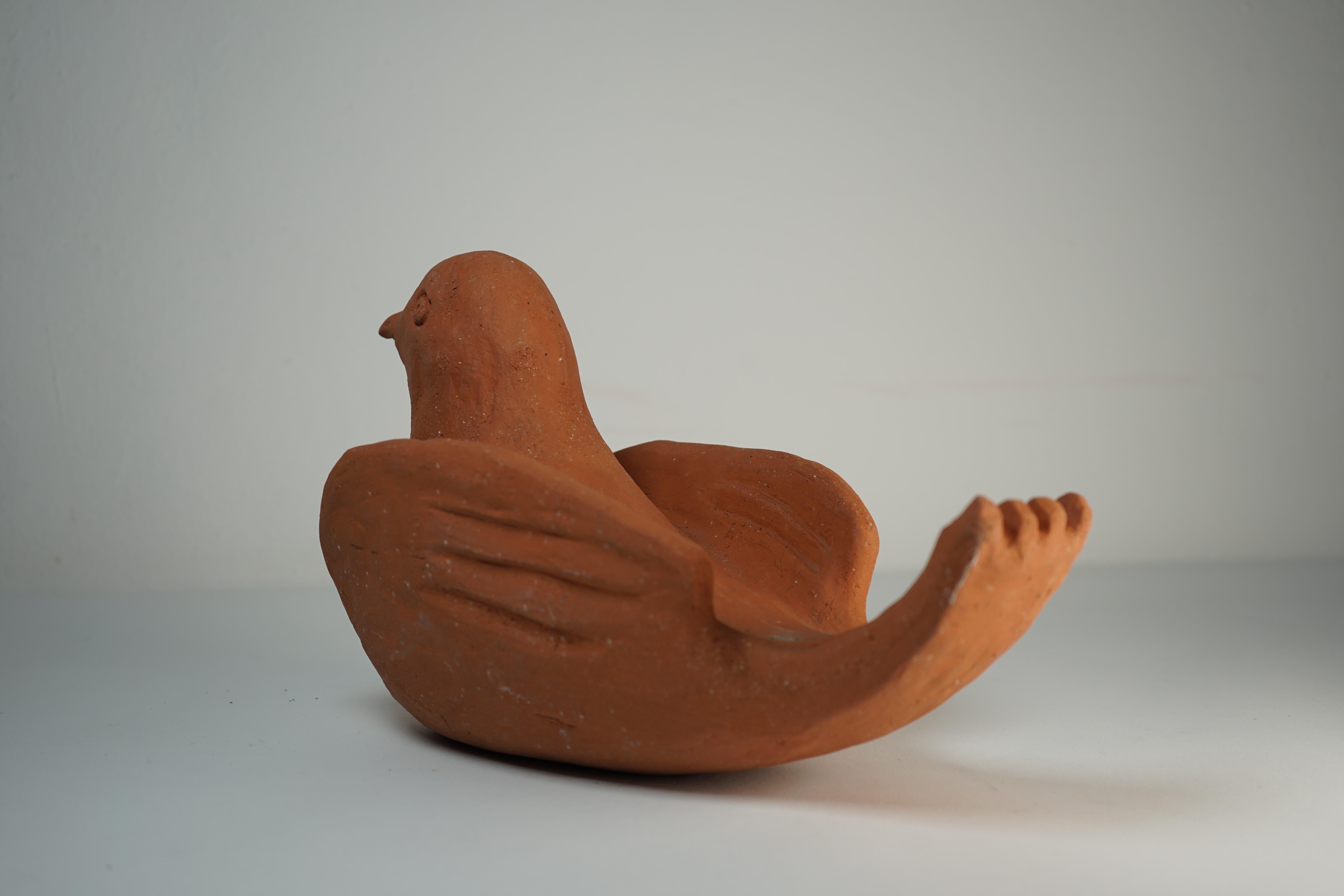 Modern Ceramic Sculpture Dove Model by Nathalie Du Pasquier for Alessio Sarri Editions For Sale