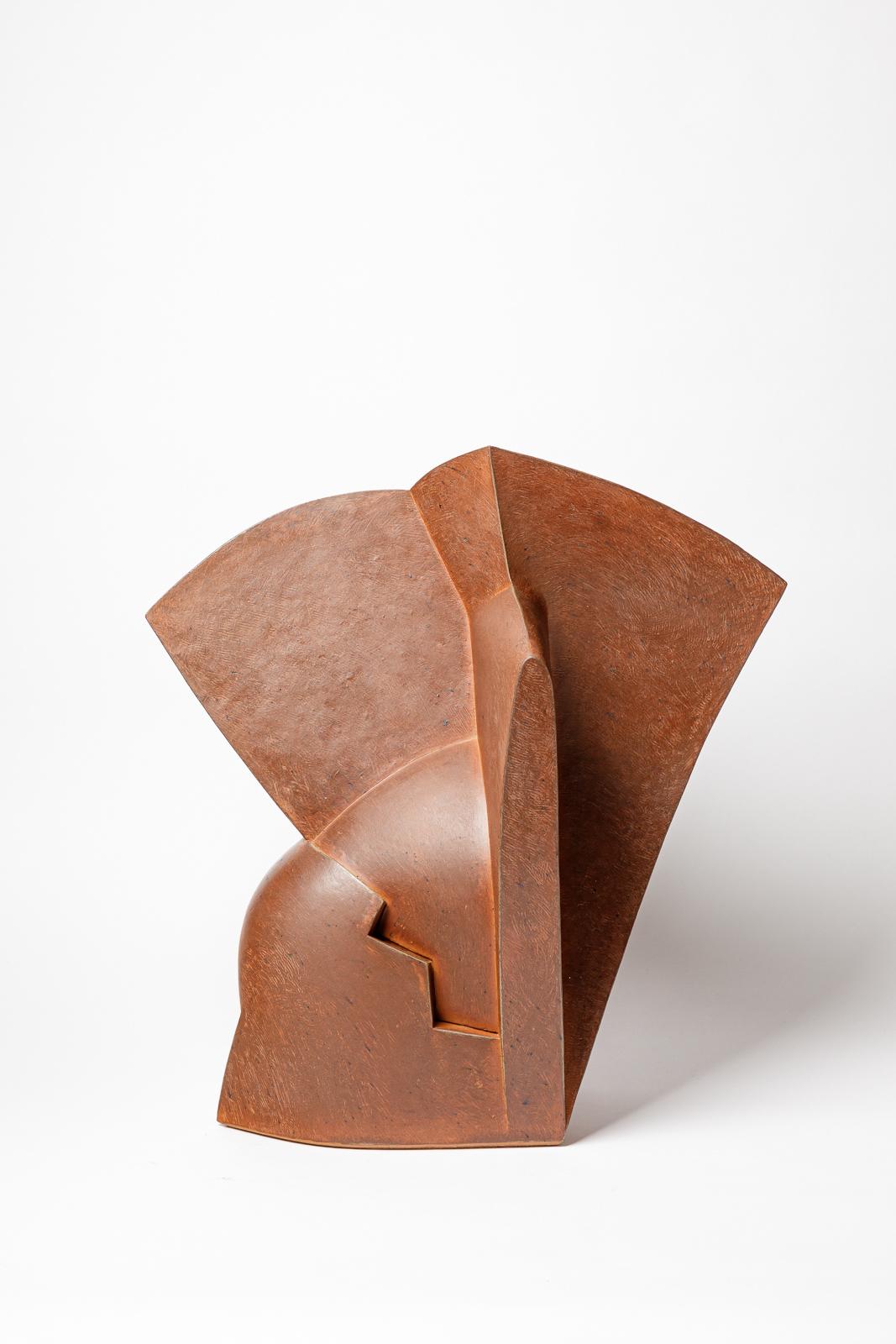Ceramic sculpture entitled « Effloraison » by Pierre Martinon.
Signed at the base « P.Martinon ». 
Unique piece. 
2006.
H : 22.4 x 21.6 x 16.5 inches.