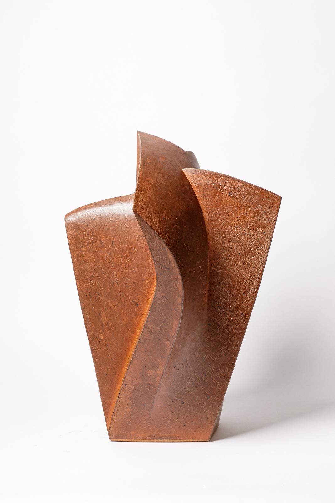 Ceramic sculpture entitled « Effloraison » by Pierre Martinon, 2006. In New Condition For Sale In Saint-Ouen, FR