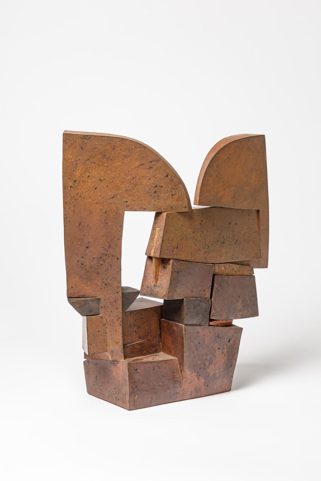 Français Sculpture en céramique intitulée « Entre-deux » de Pierre Martinon, datant d'environ 1991 en vente
