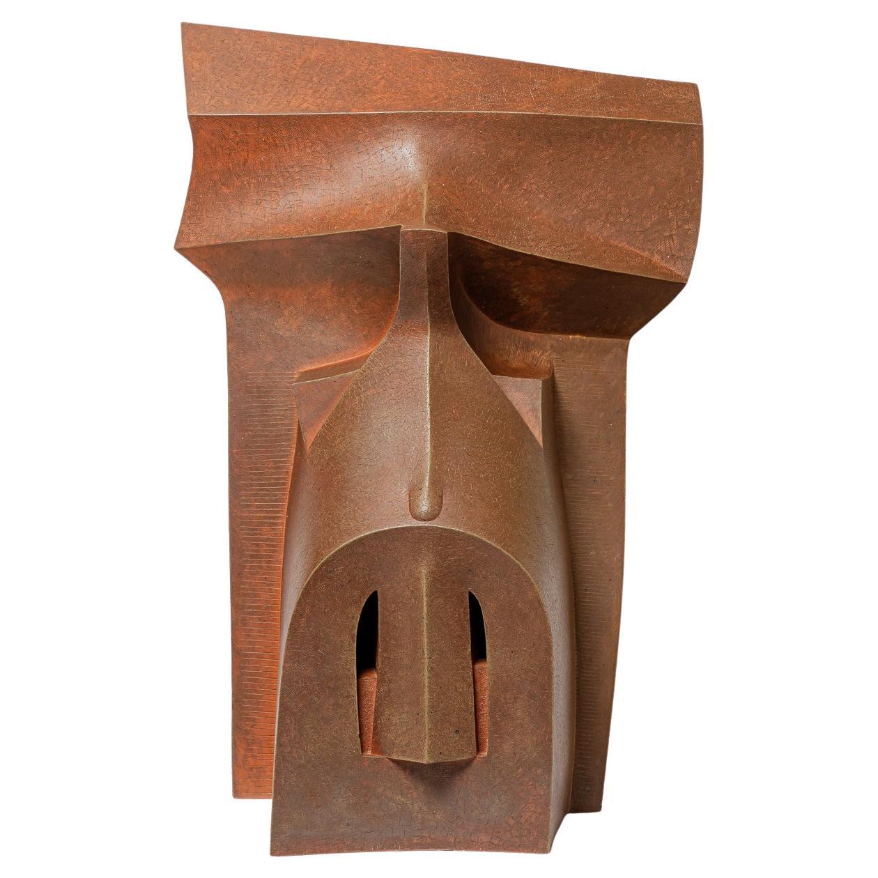 Ceramic sculpture entitled « Le temple des secrets » by Pierre Martinon, 2001.