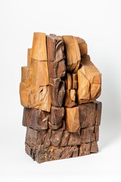 Ceramic Sculpture Entitled "Rocher Posé" by Pierre Martinon, circa 1985
