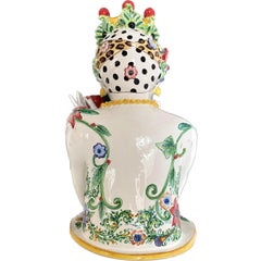 Contemporary Ceramic Sculpture Eva Head by Vanessa Semaino