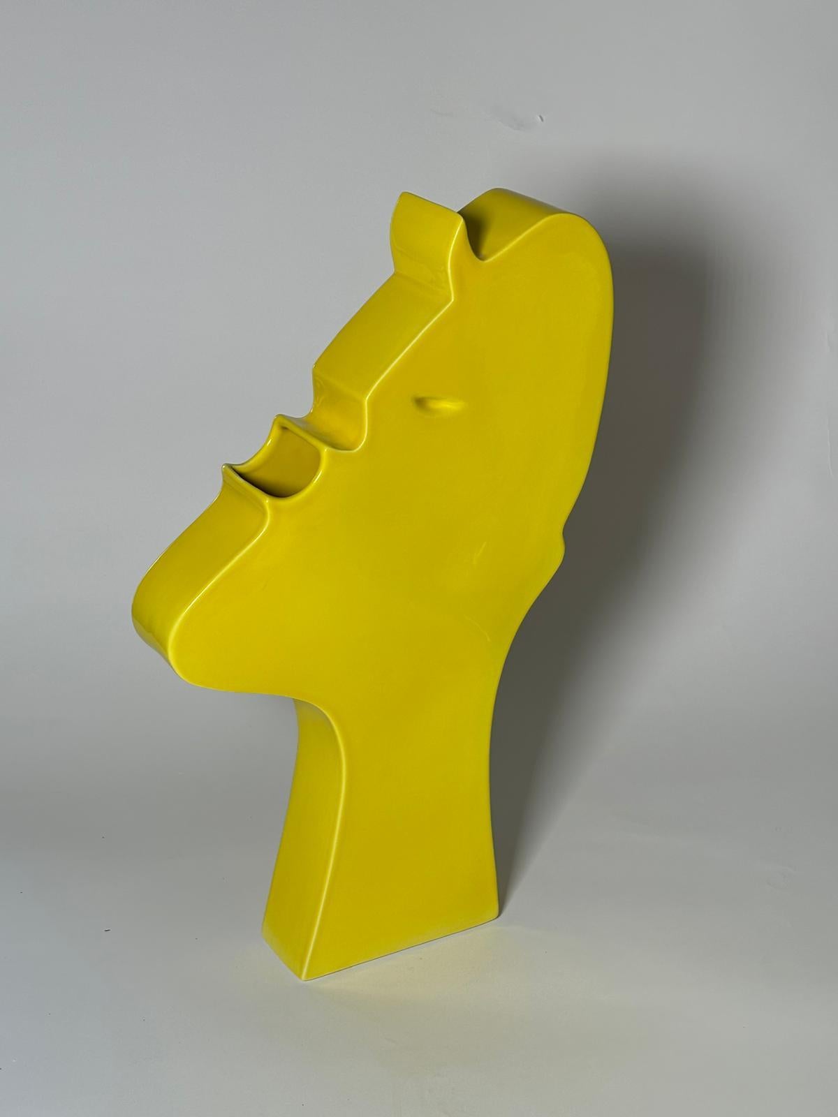 Escultura de cerámica Modelo de cara de Ambrogio Pozzi para Superego Editions, Italia Siglo XXI y contemporáneo en venta