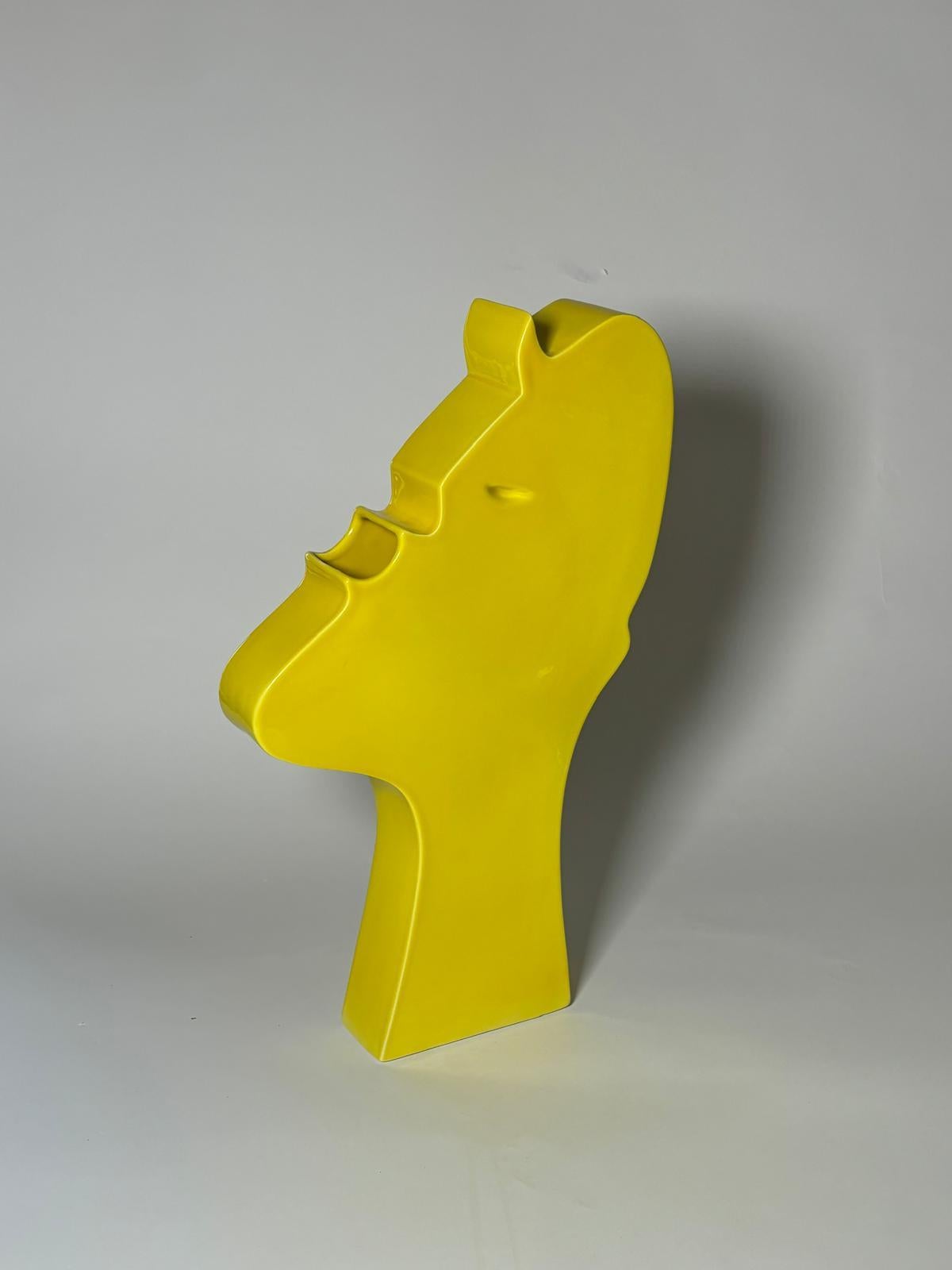 Escultura de cerámica Modelo de cara de Ambrogio Pozzi para Superego Editions, Italia Cerámico en venta
