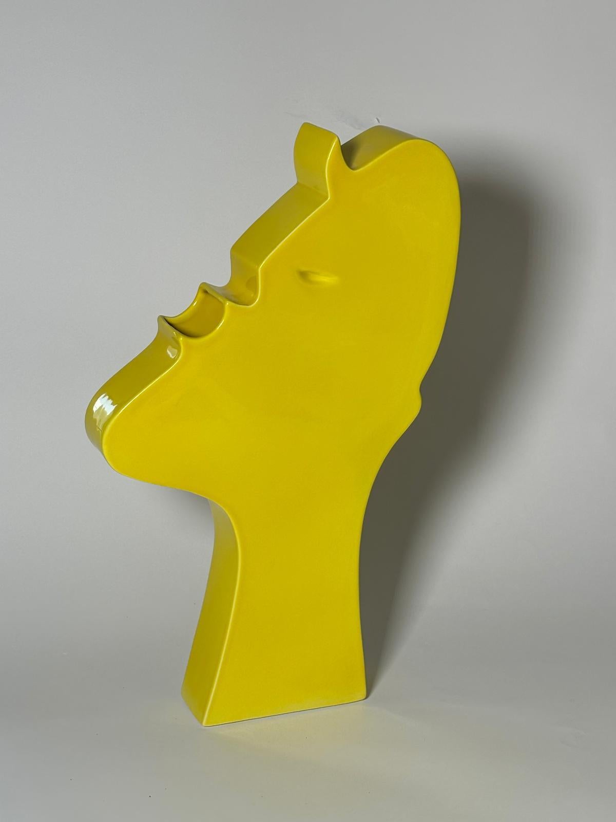 Escultura de cerámica Modelo de cara de Ambrogio Pozzi para Superego Editions, Italia en venta 1