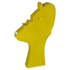 Ceramic Sculpture Face Model by Ambrogio Pozzi for Superego Editions, Italy