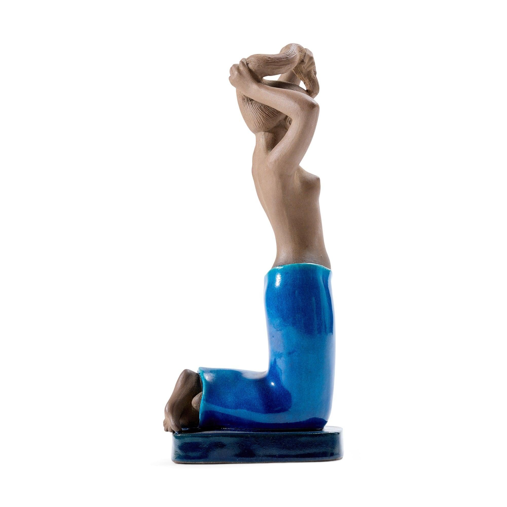Danish Ceramic Sculpture by Johannes Hedegaard for Royal Copenhagen, 1950s For Sale