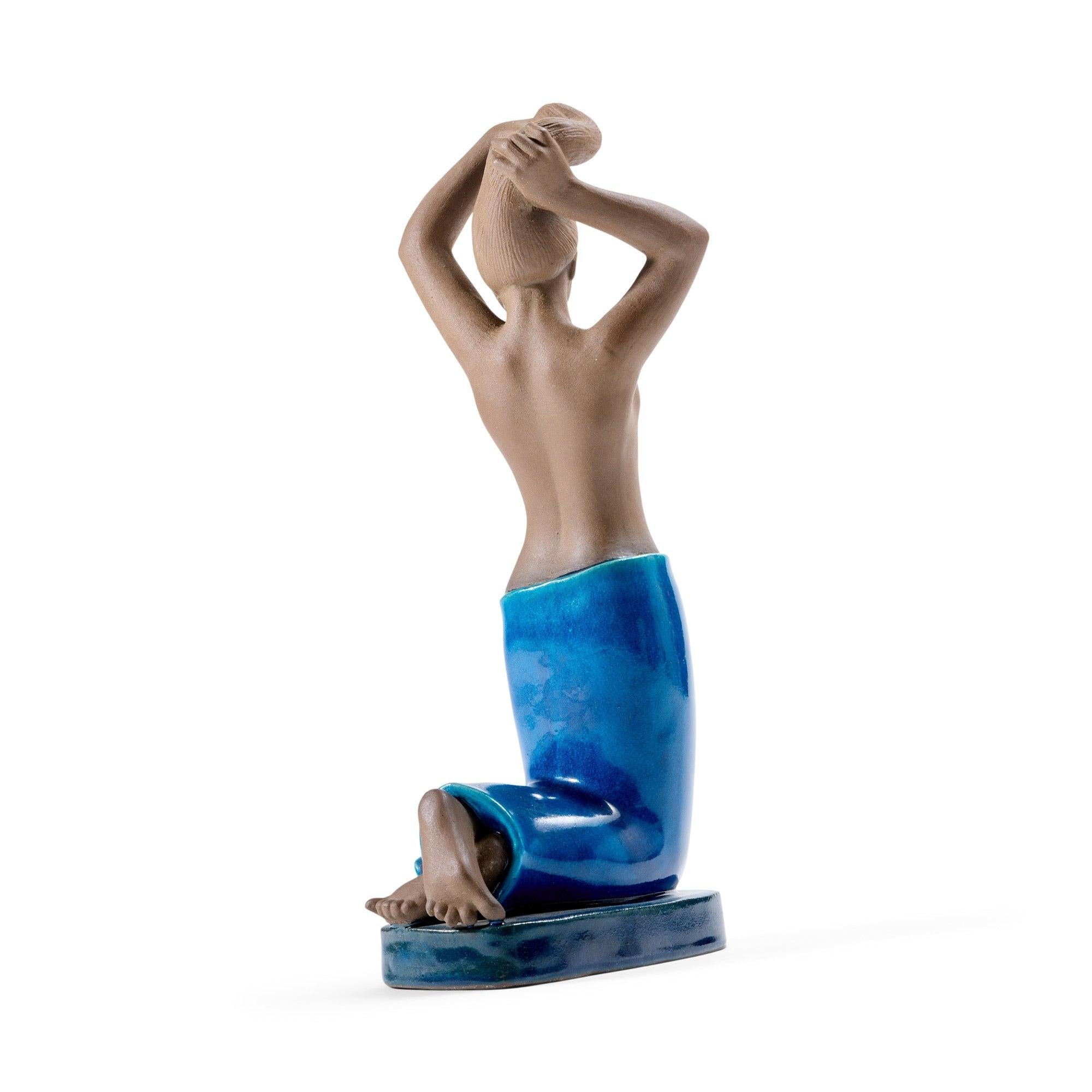 Ceramic Sculpture by Johannes Hedegaard for Royal Copenhagen, 1950s In Fair Condition For Sale In Sagaponack, NY