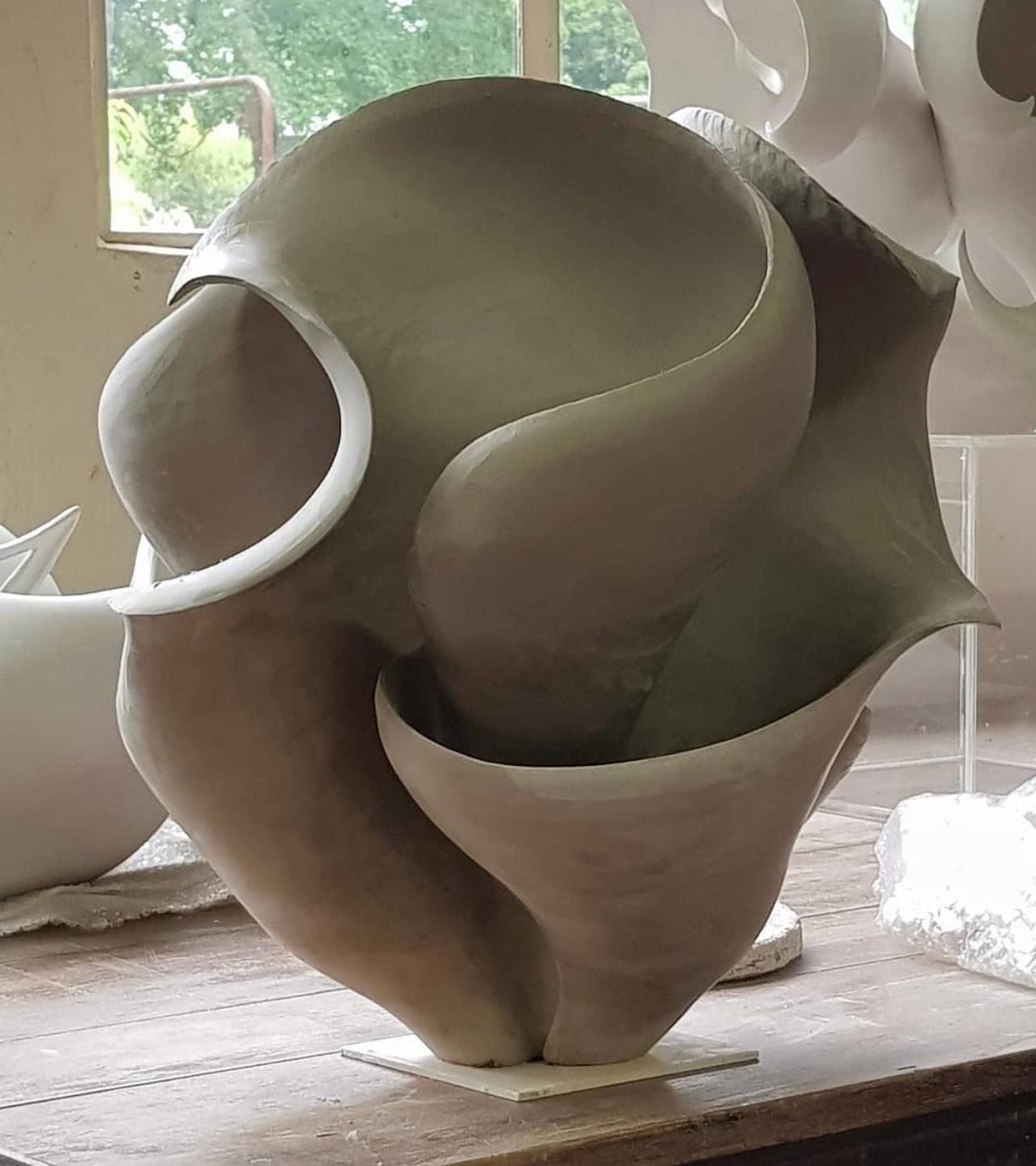 Hand-Crafted Ceramic Sculpture For Sale