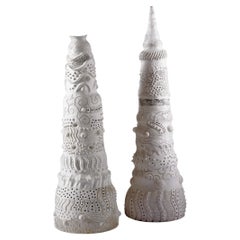 Ceramic Sculpture from Israeli Artist Dodi Eldar Inspired by the Tower of Babel
