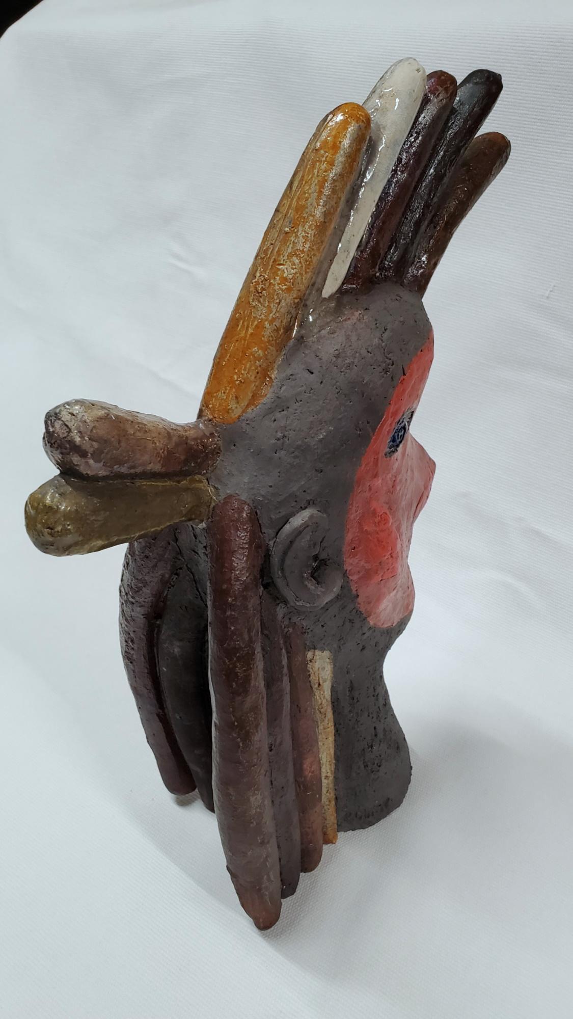 Roger Capron - Ceramic Sculpture Indien  For Sale 1