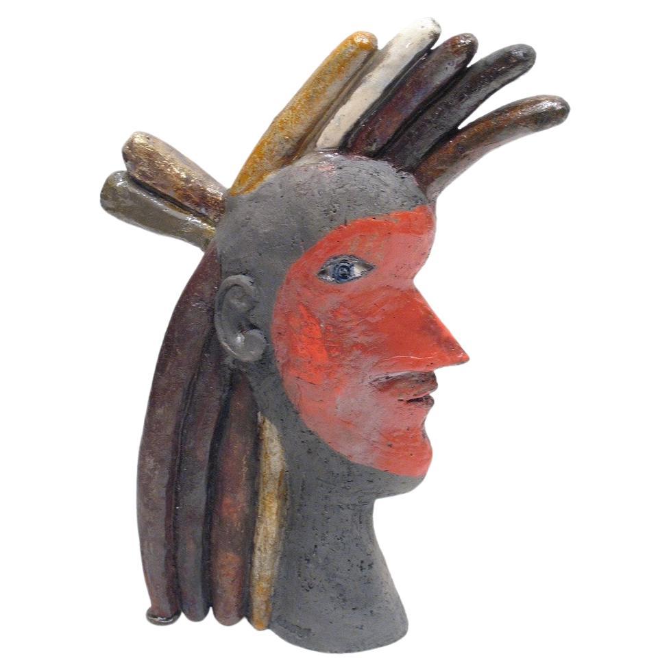 Roger Capron – Keramik-Skulptur Indien  im Angebot