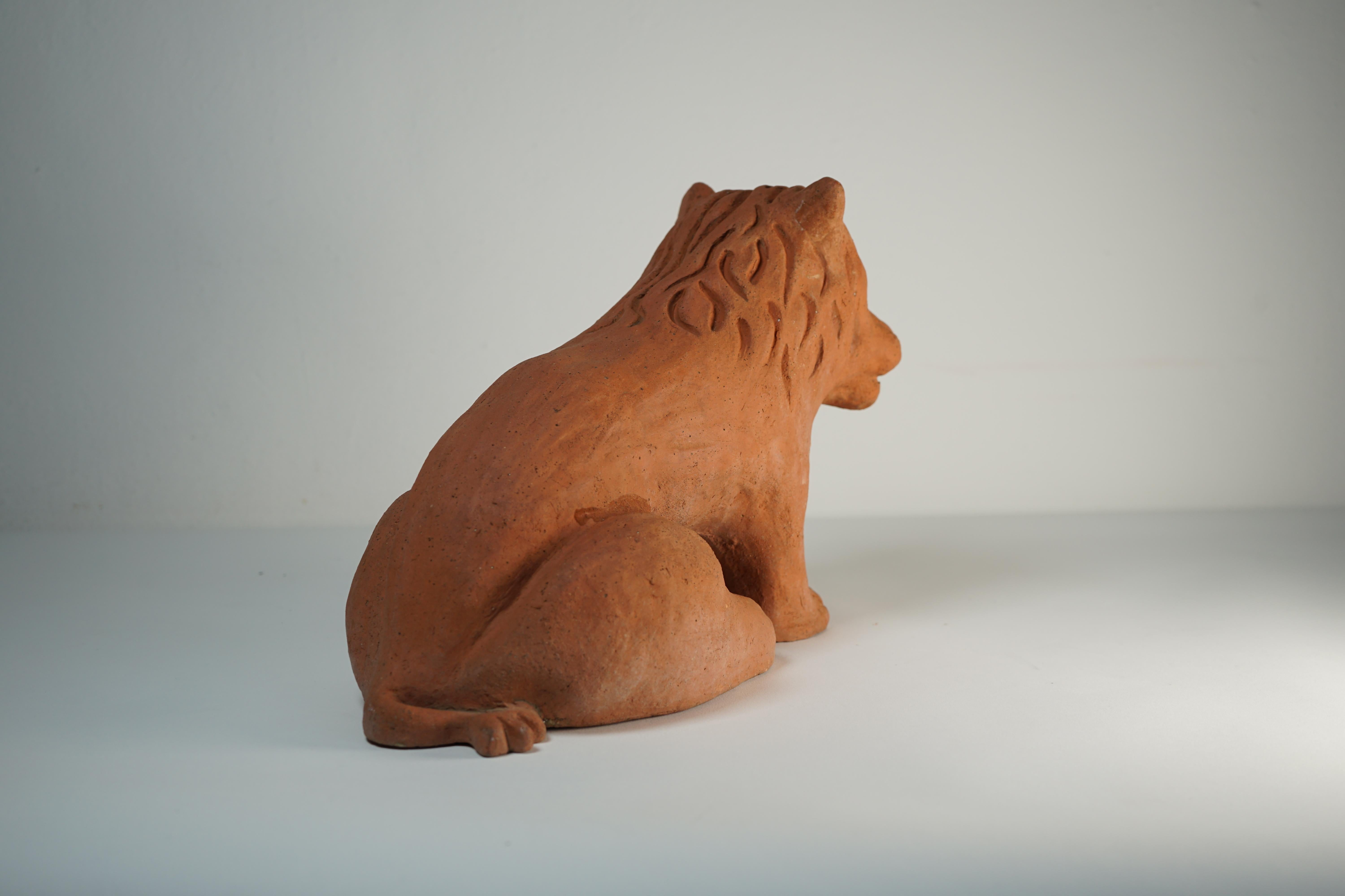 Escultura de cerámica Modelo León de Nathalie du Pasquier para Alessio Sarri Editions Moderno en venta