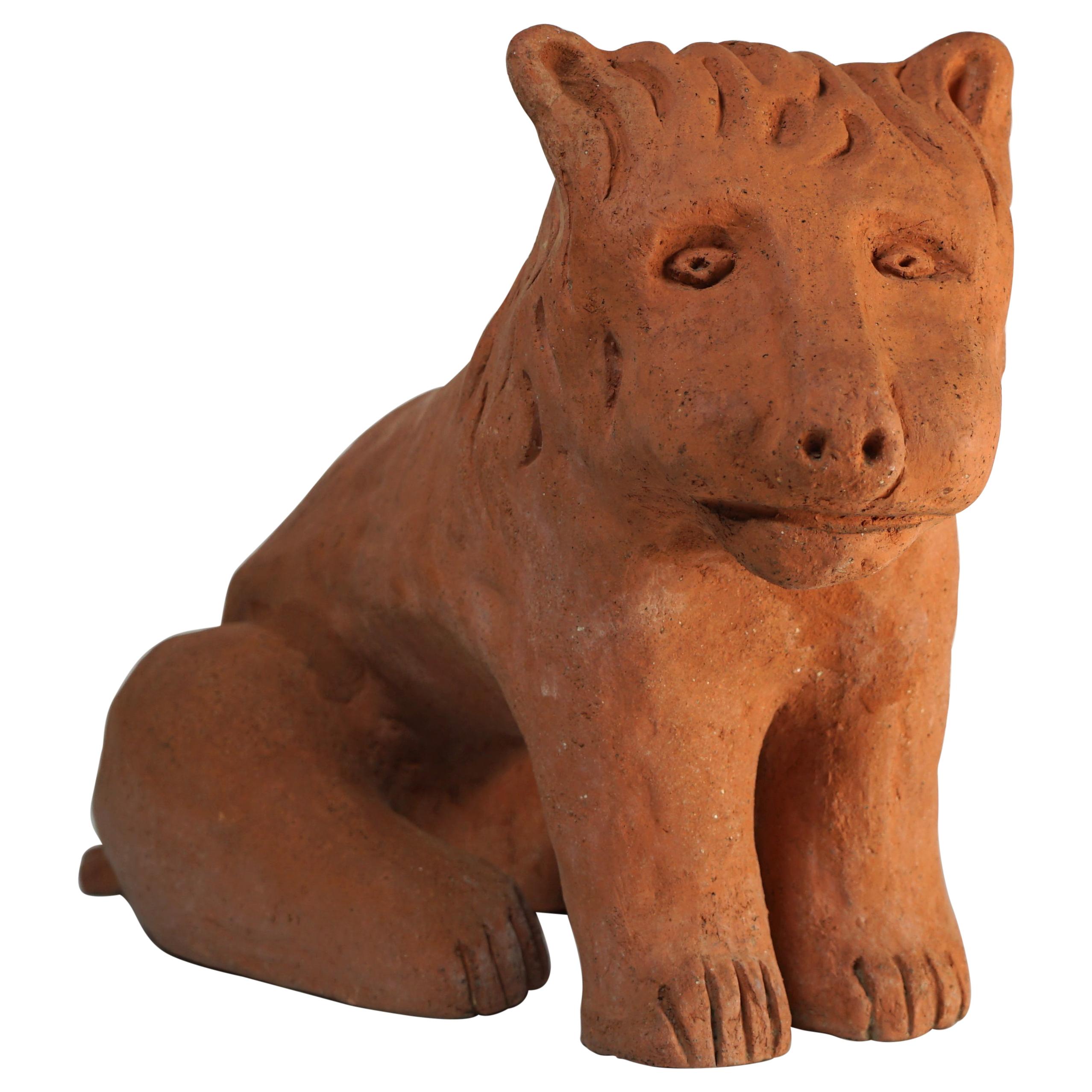 Ceramic Sculpture Lion Model by Nathalie Du Pasquier for Alessio Sarri Editions