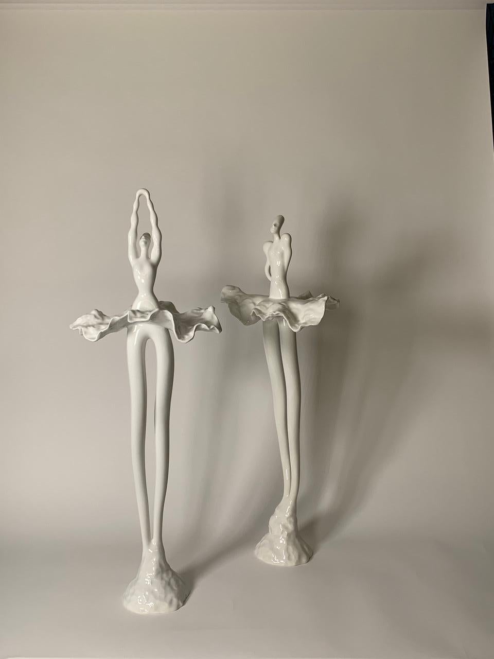 Ceramic Sculpture Maria A and Maria B Model by Bertozzi & Casoni for Imolarte In Excellent Condition For Sale In Milan, Italy