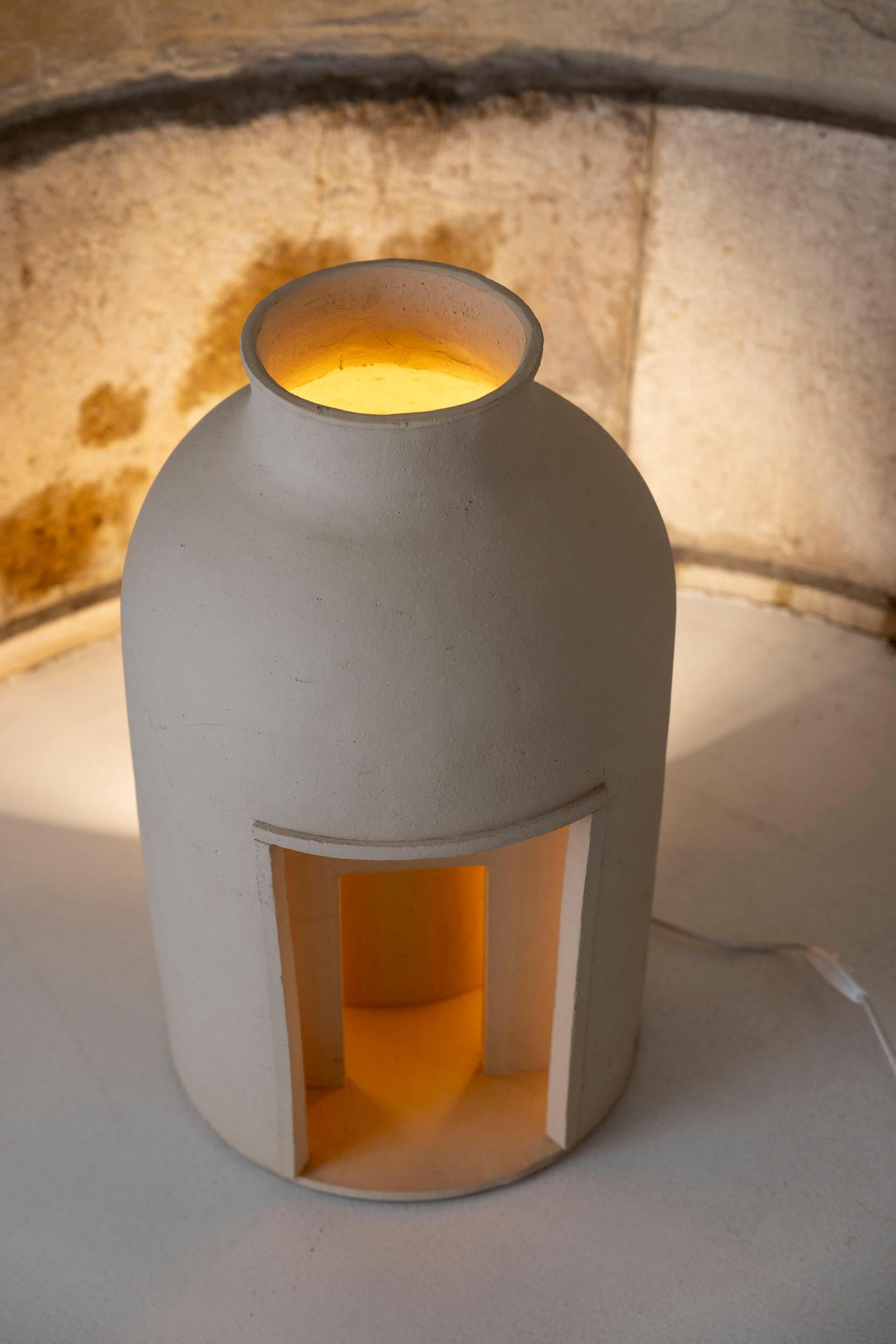 Ceramic sculpture Mistero lamp by Tonino Negri, 2024 1