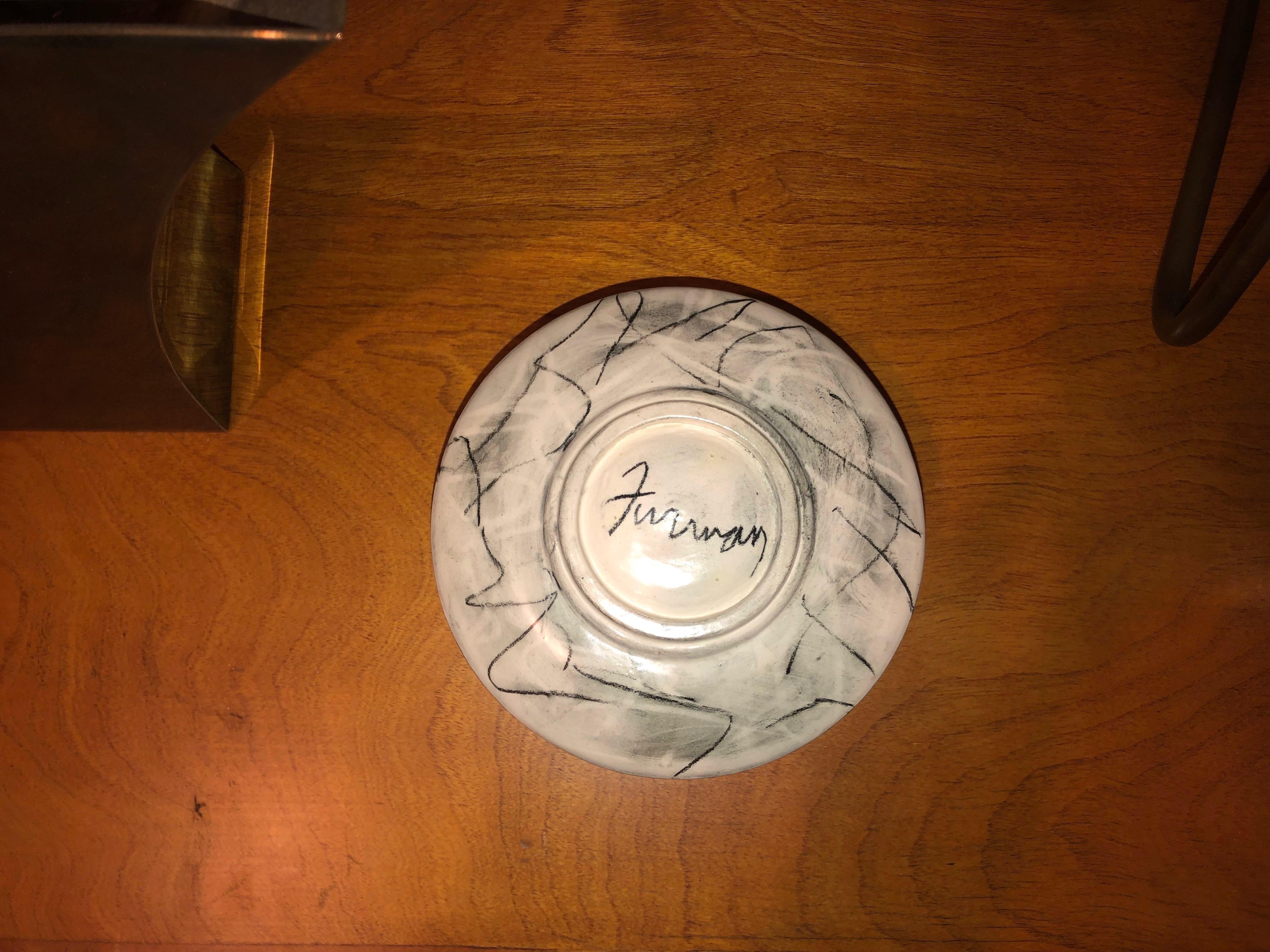 Ceramic Sculpture of a Cup and Plate by David Furman, USA 1996 6
