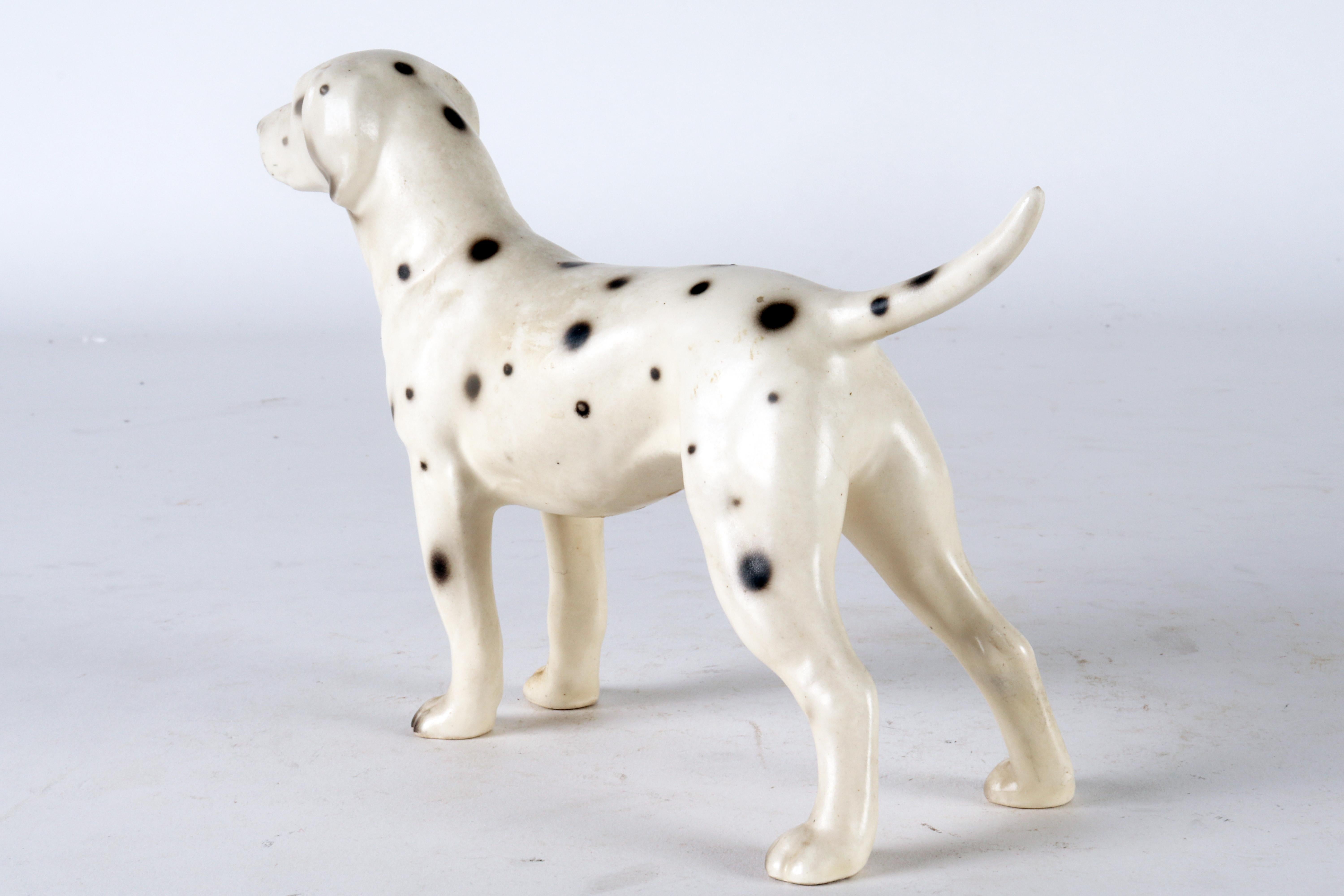 Ceramic sculpture of a Dalmatian dog, England 1950.   For Sale 3