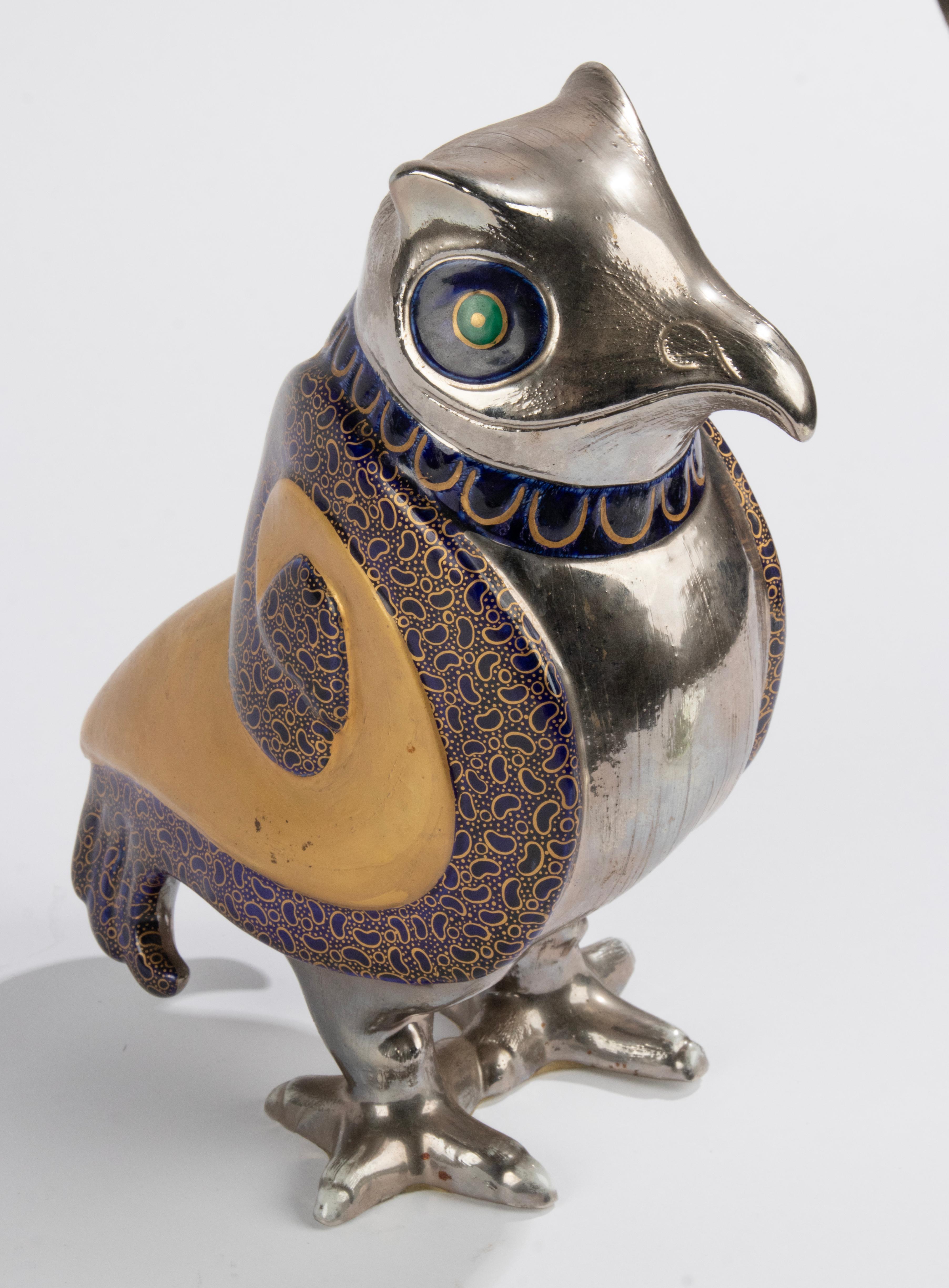Sculpture en céramique d'un oiseau fantastique - Mangani Firenze en vente 7