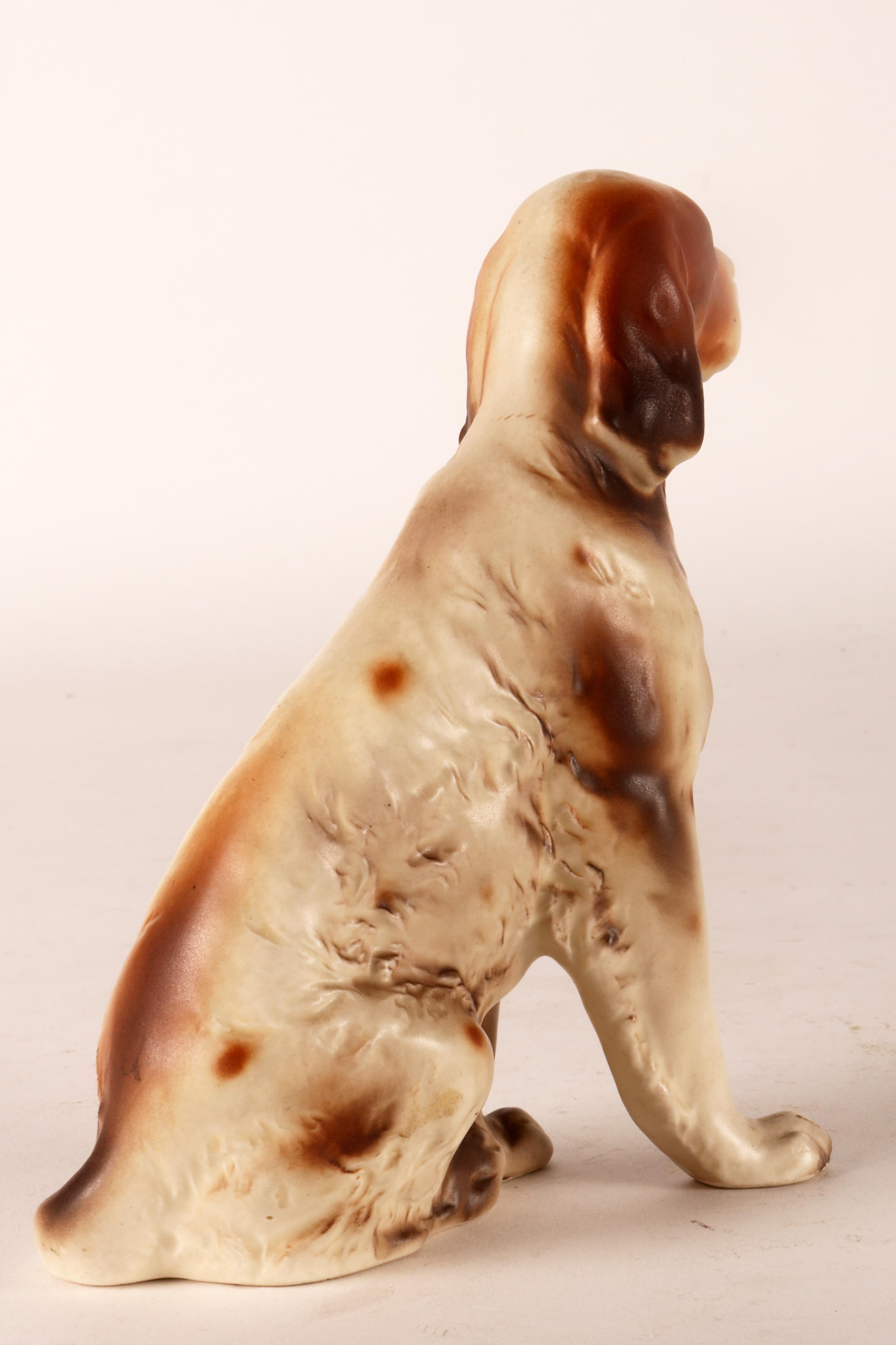 Ceramic sculpture of an English Setter dog, England 1950. For Sale 1