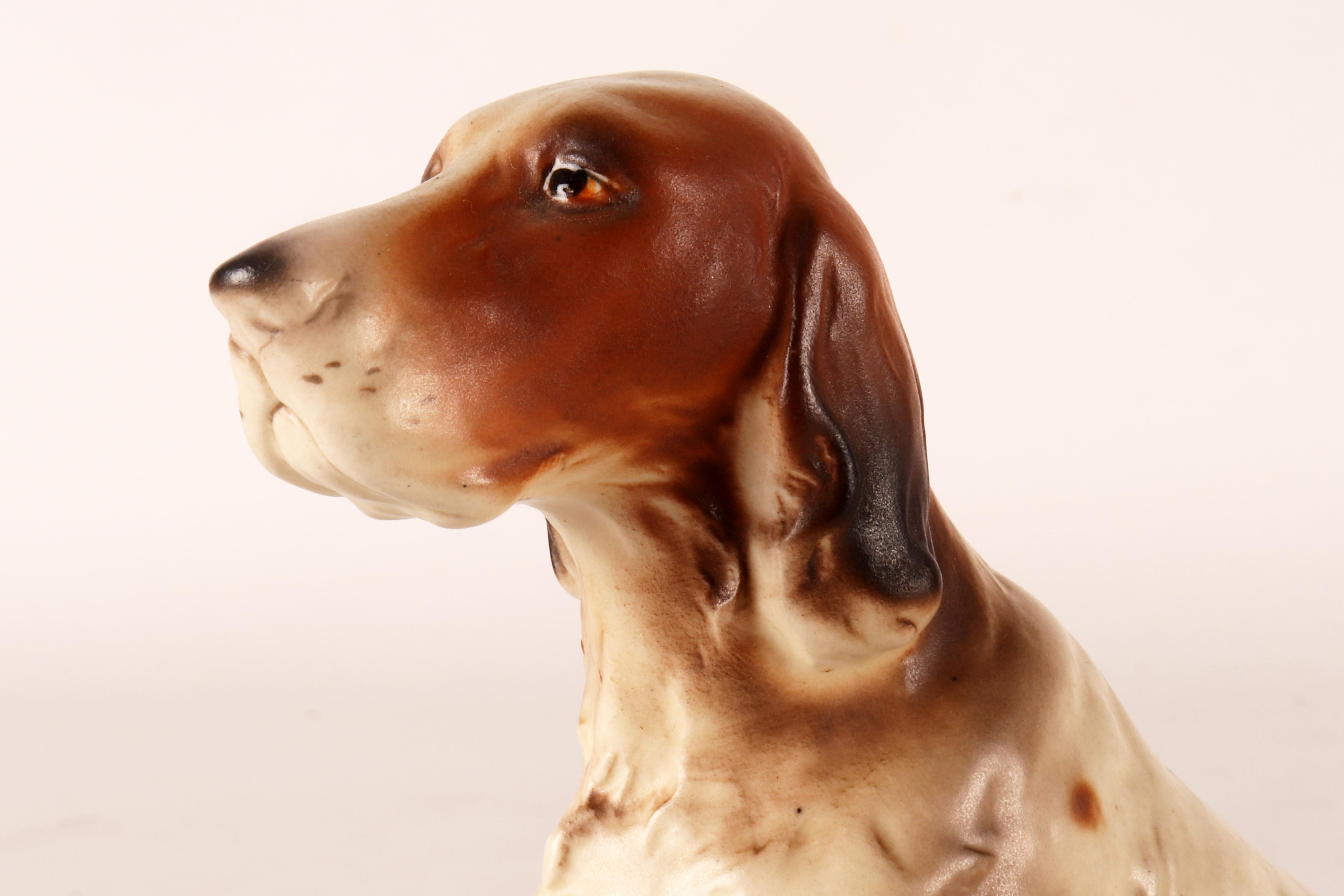 Ceramic sculpture of an English Setter dog, England 1950. For Sale 4