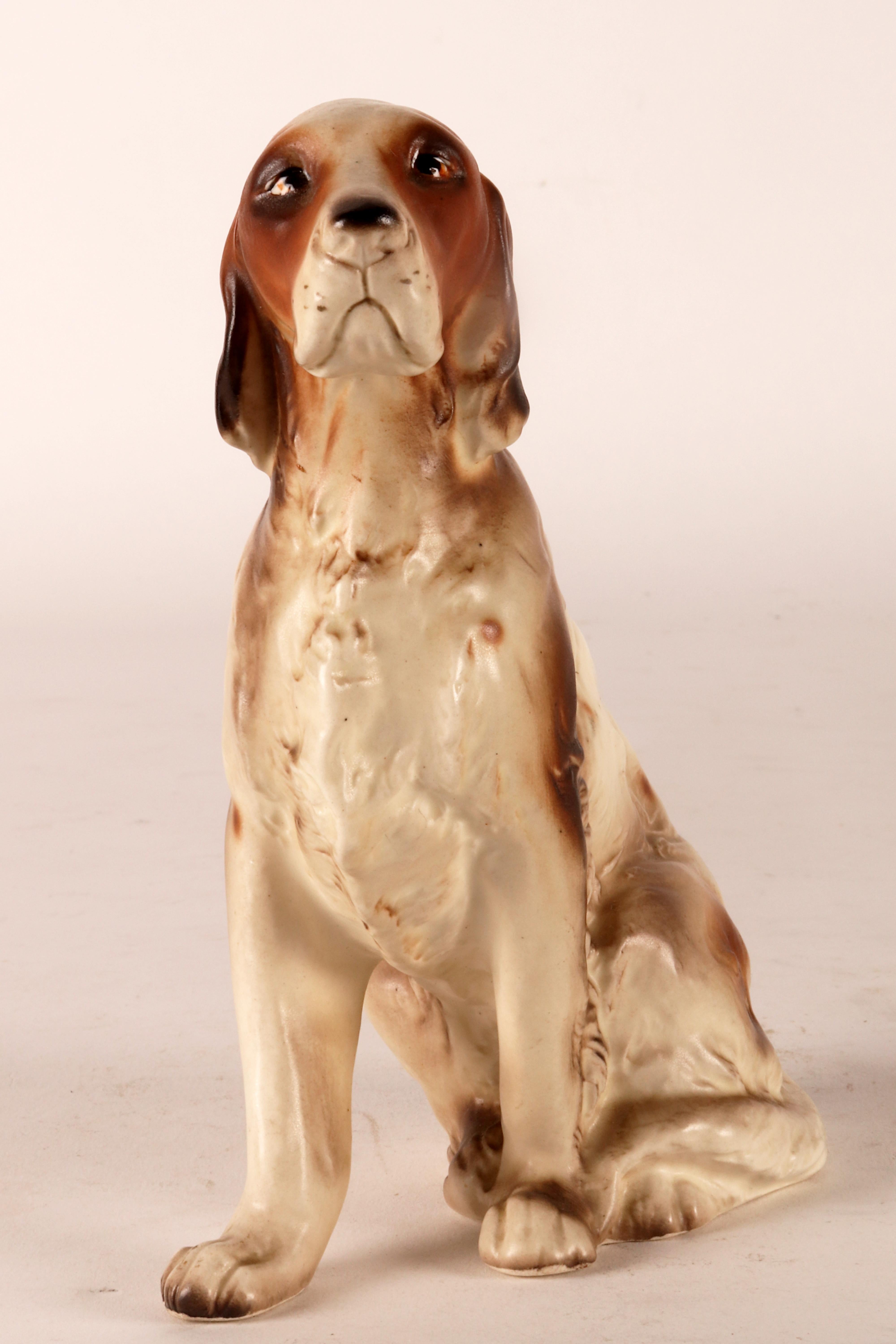 Ceramic sculpture of an English Setter dog, England 1950. For Sale 5
