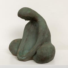 Ceramic Sculpture of Sitting Woman