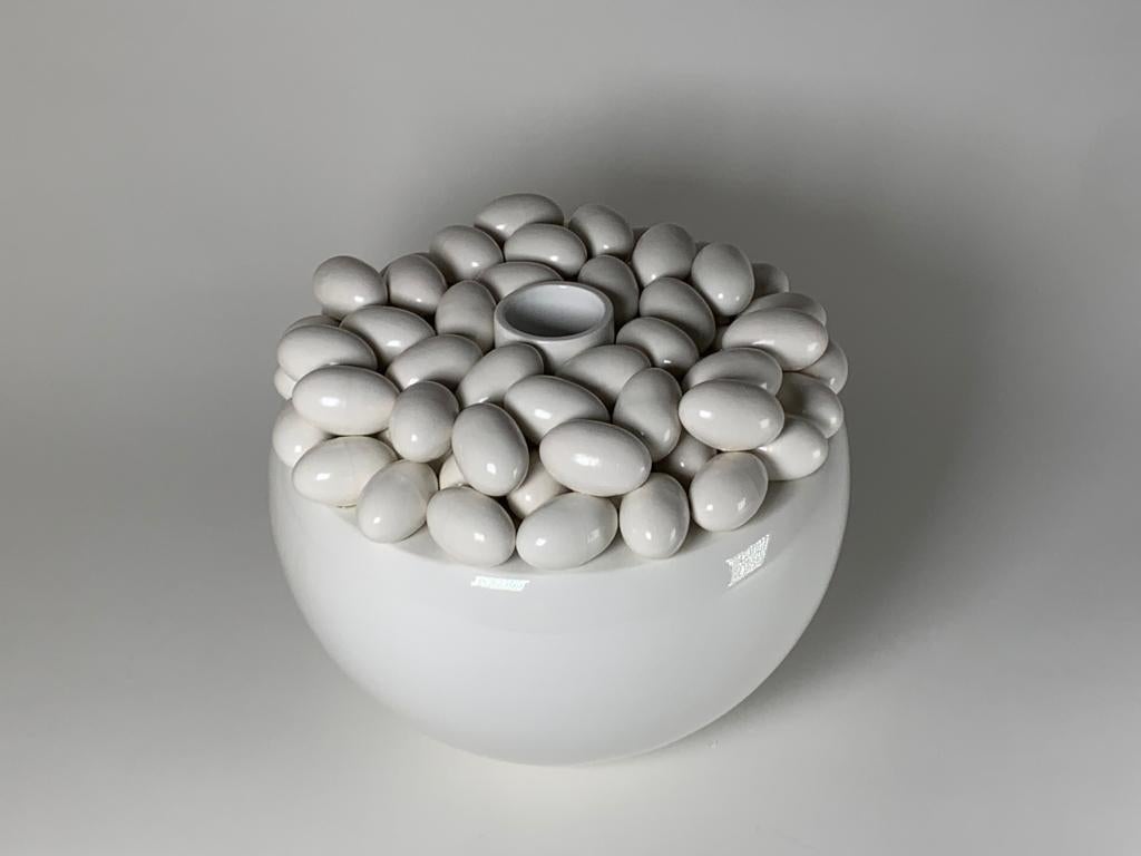 Italian Ceramic Sculpture Pasqua Model by Martine Bedin for Superego Editions, Italy For Sale