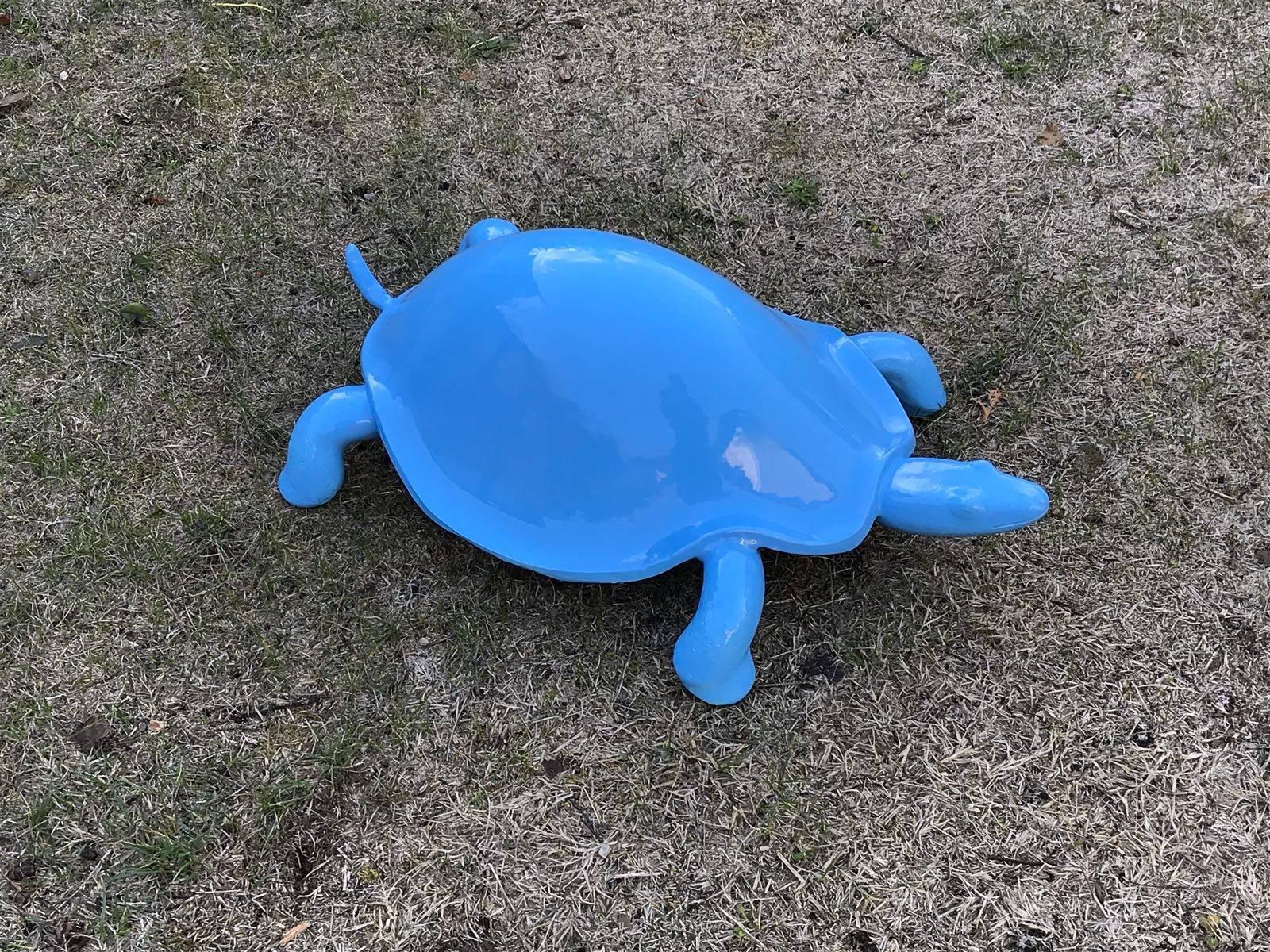 Enameled Ceramic Sculpture Tartaruga Model by Ugo La Pietra for Superego Editions, Italy For Sale
