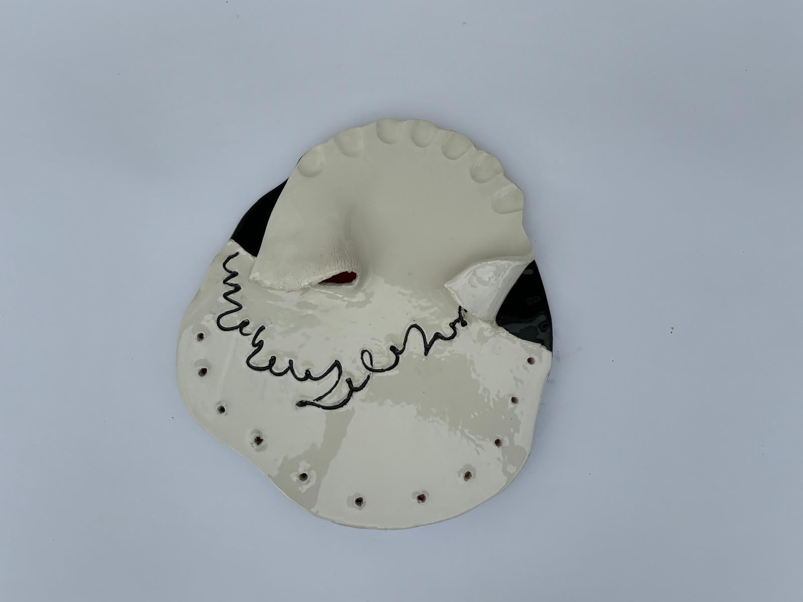 Smaltato Scultura in ceramica Pezzo unico di Agostino Ferrari in vendita