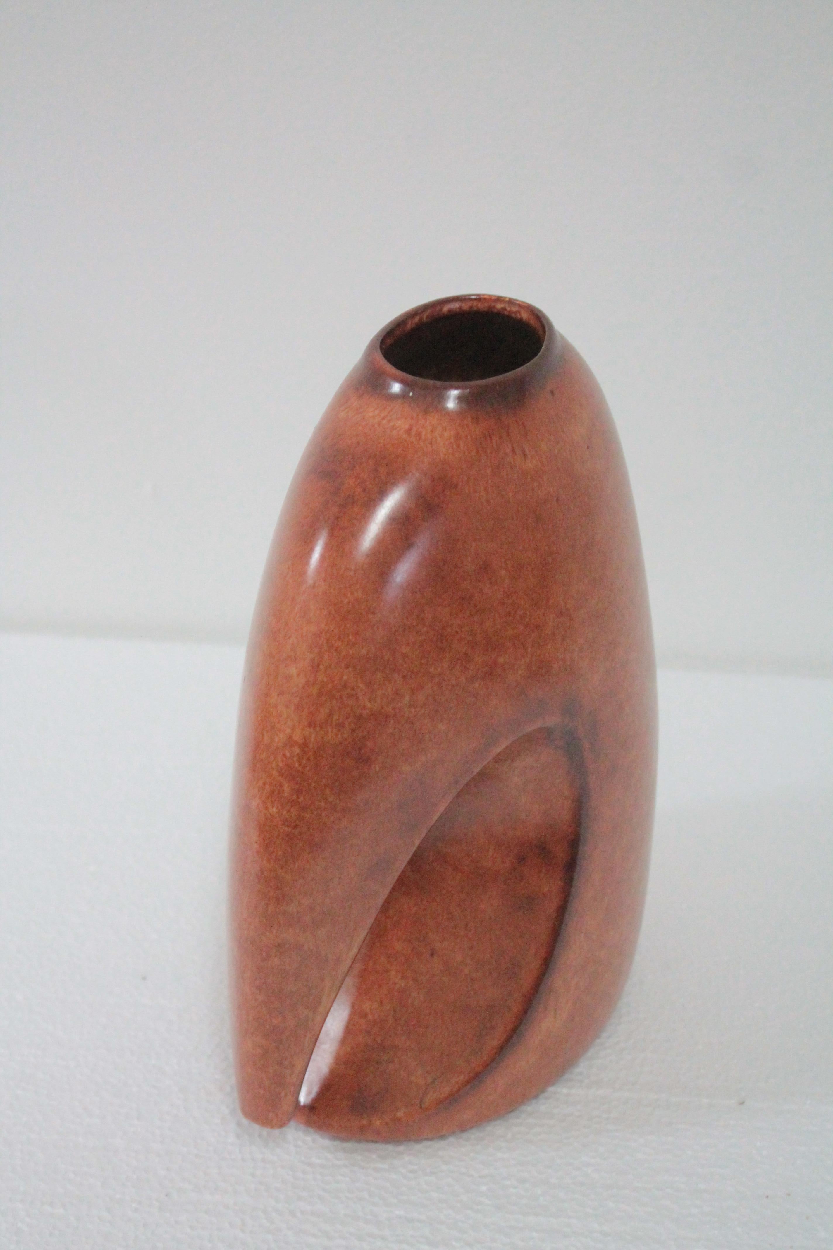 Italian Ceramic Sculpture Vase Bertoncello Design Roberto Rigon, 1970s For Sale