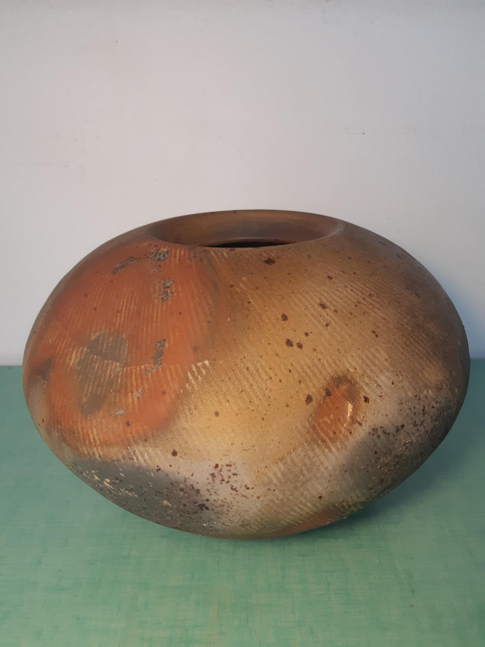 Ceramic Sculpture, Vase by Eric Astoul 1995 La Borne In Good Condition For Sale In Toulouse, Midi-Pyrénées