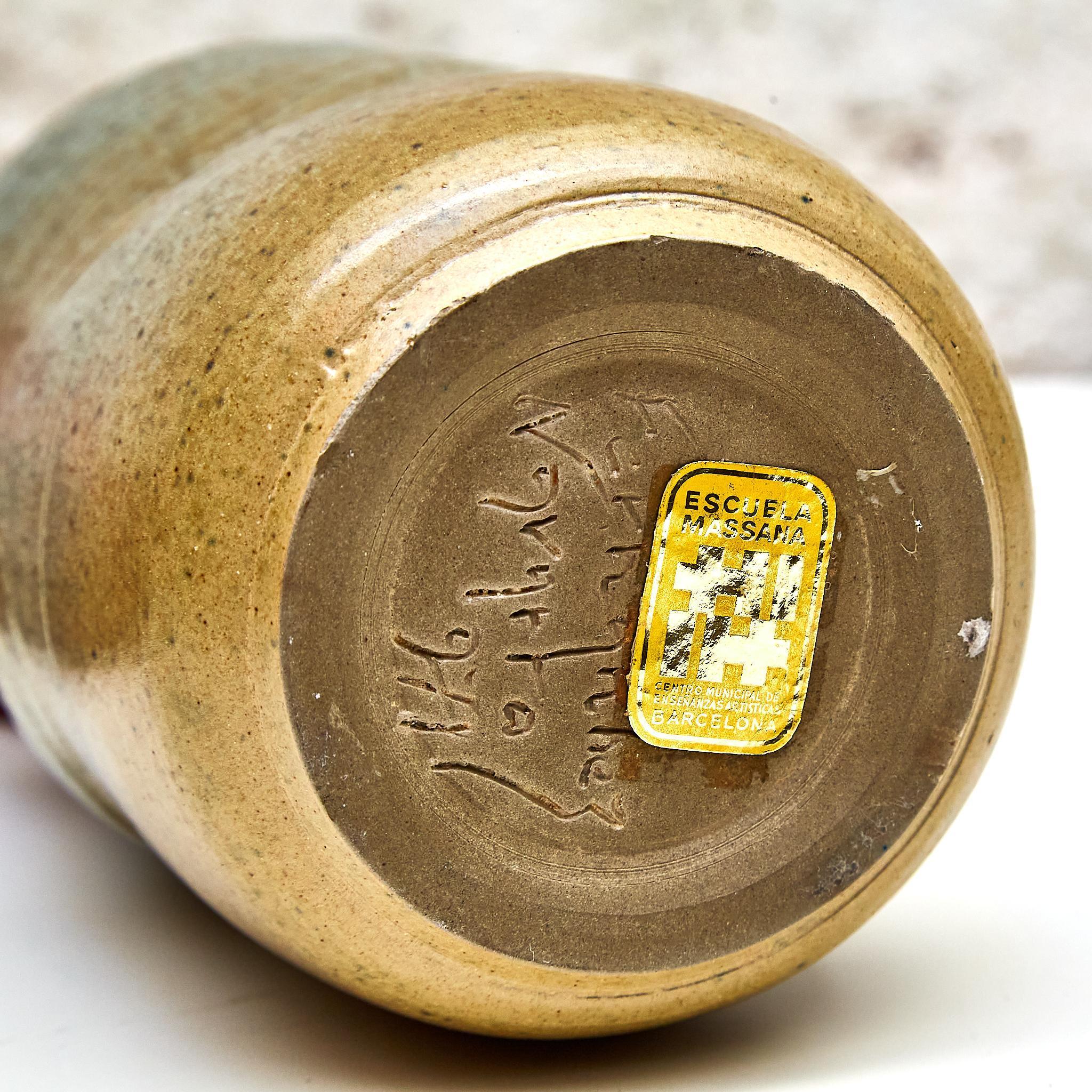 Ceramic Sculpture Vase by Francisco Fernández Navarro – Spain, Circa 1970 For Sale 8