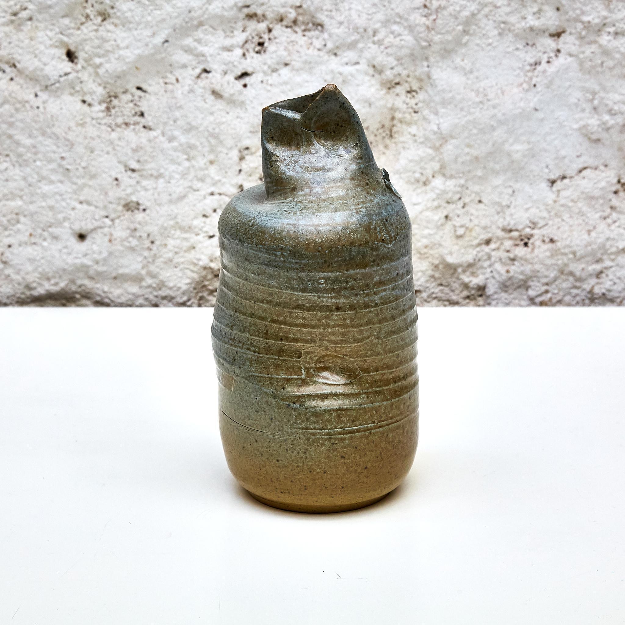 Ceramic Sculpture Vase by Francisco Fernández Navarro – Spain, Circa 1970 In Good Condition For Sale In Barcelona, ES