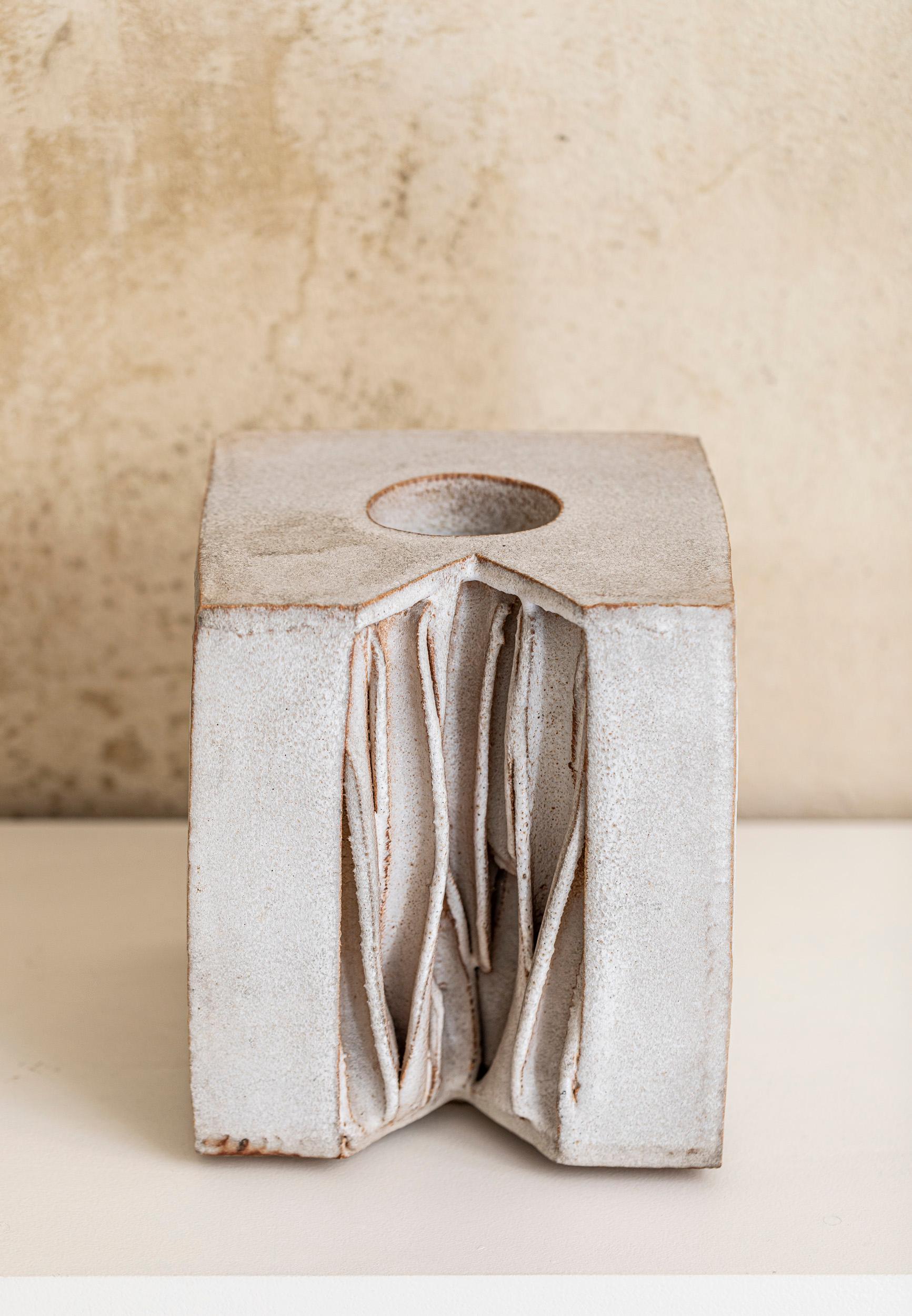 Keramik-Skulptur-Vase von Weiss, signiert 1972 im Angebot 4