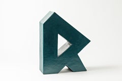 Keramische Skulptur mit grüner Glasur von Daniel Maes, um 1990