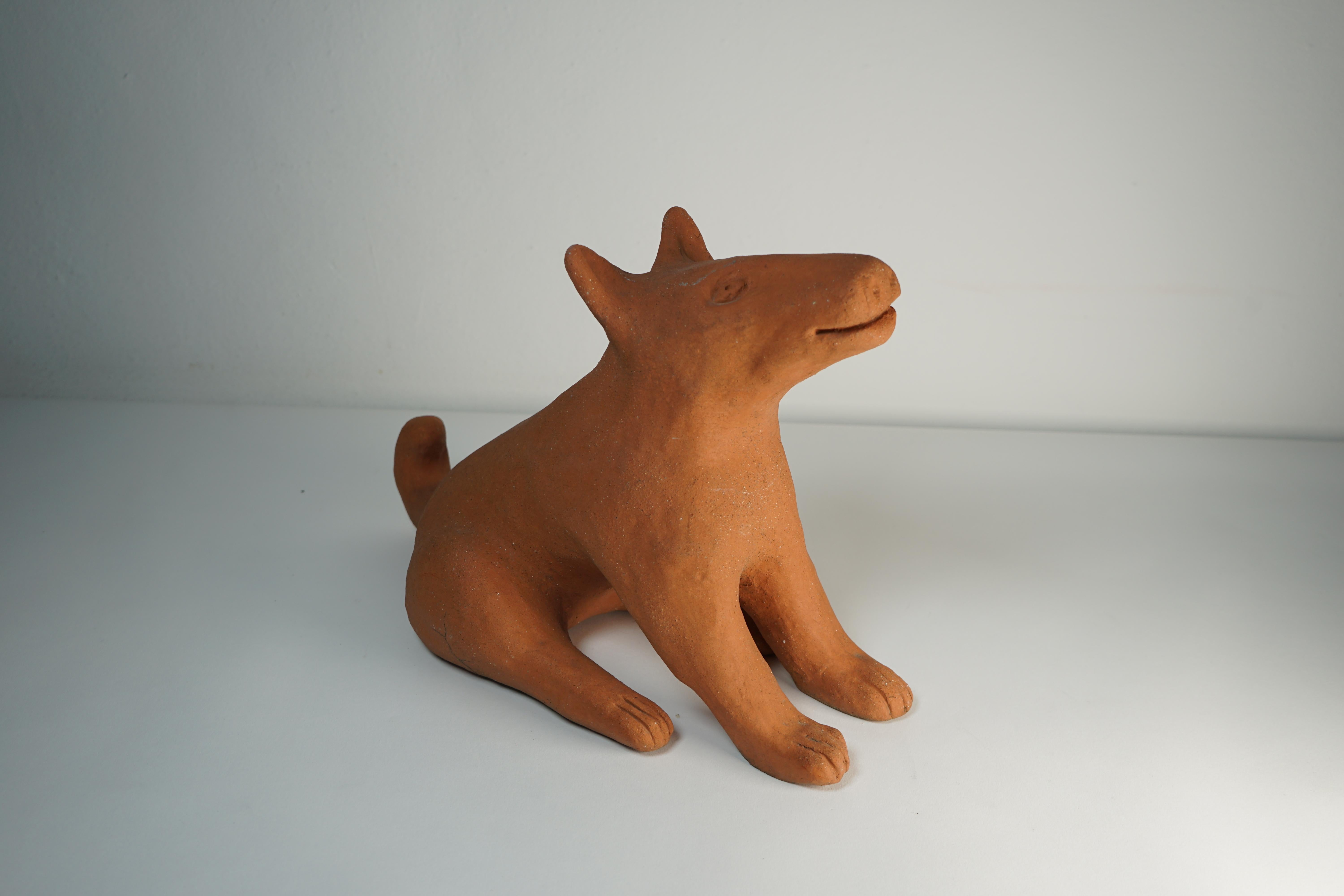 Italian Ceramic Sculpture Wolf Model by Nathalie du Pasquier for Alessio Sarri Editions For Sale