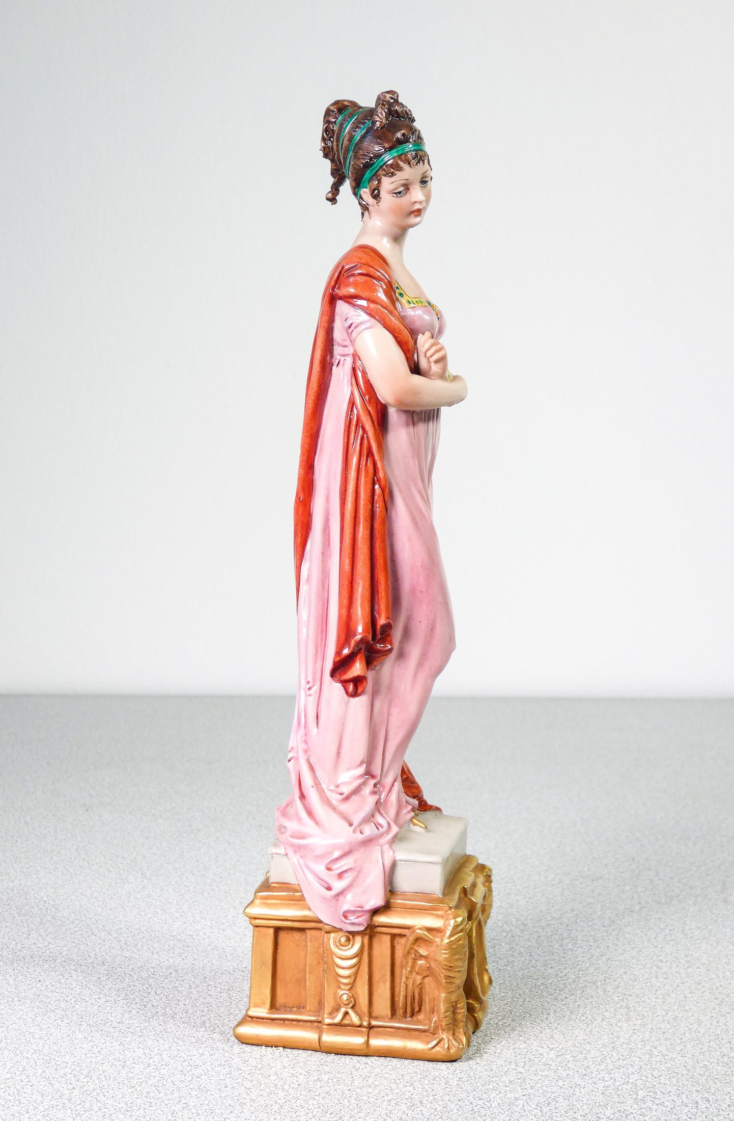 20th Century Ceramic Sculptures by Bruno Merli, Napoleon Bonaparte and Josephine, xx Sec