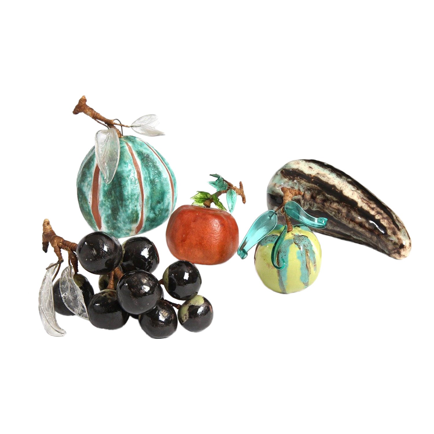 Keramik-Skulpturen von Obst- und Gemüseskulpturen von Marianna von Allesch